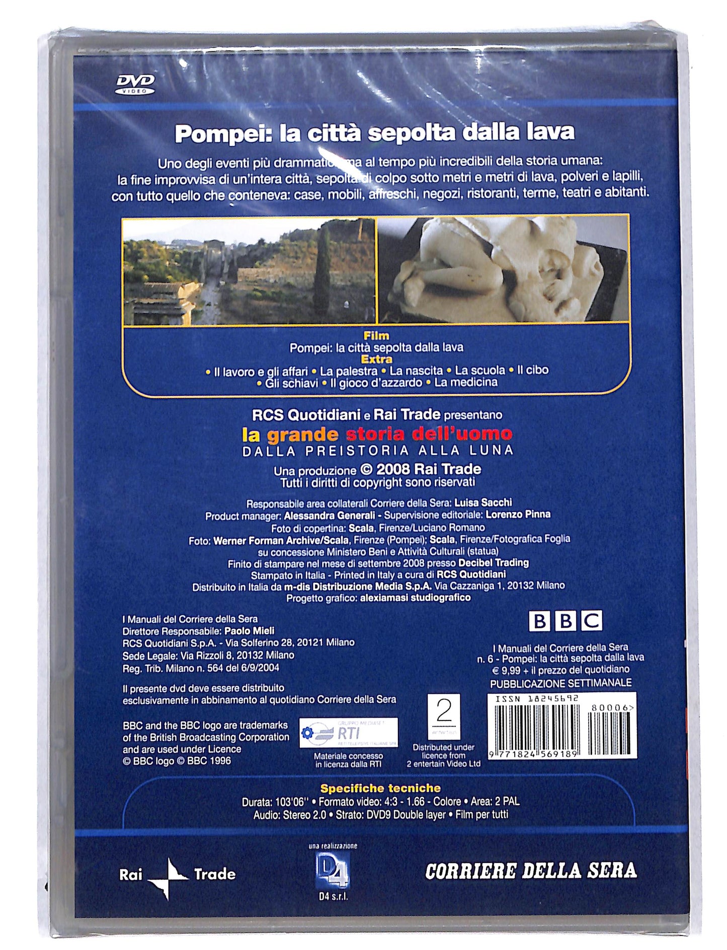 EBOND La Grande storia dell'uomo vol.6 Pompei la citta sepolta DVD DB748807