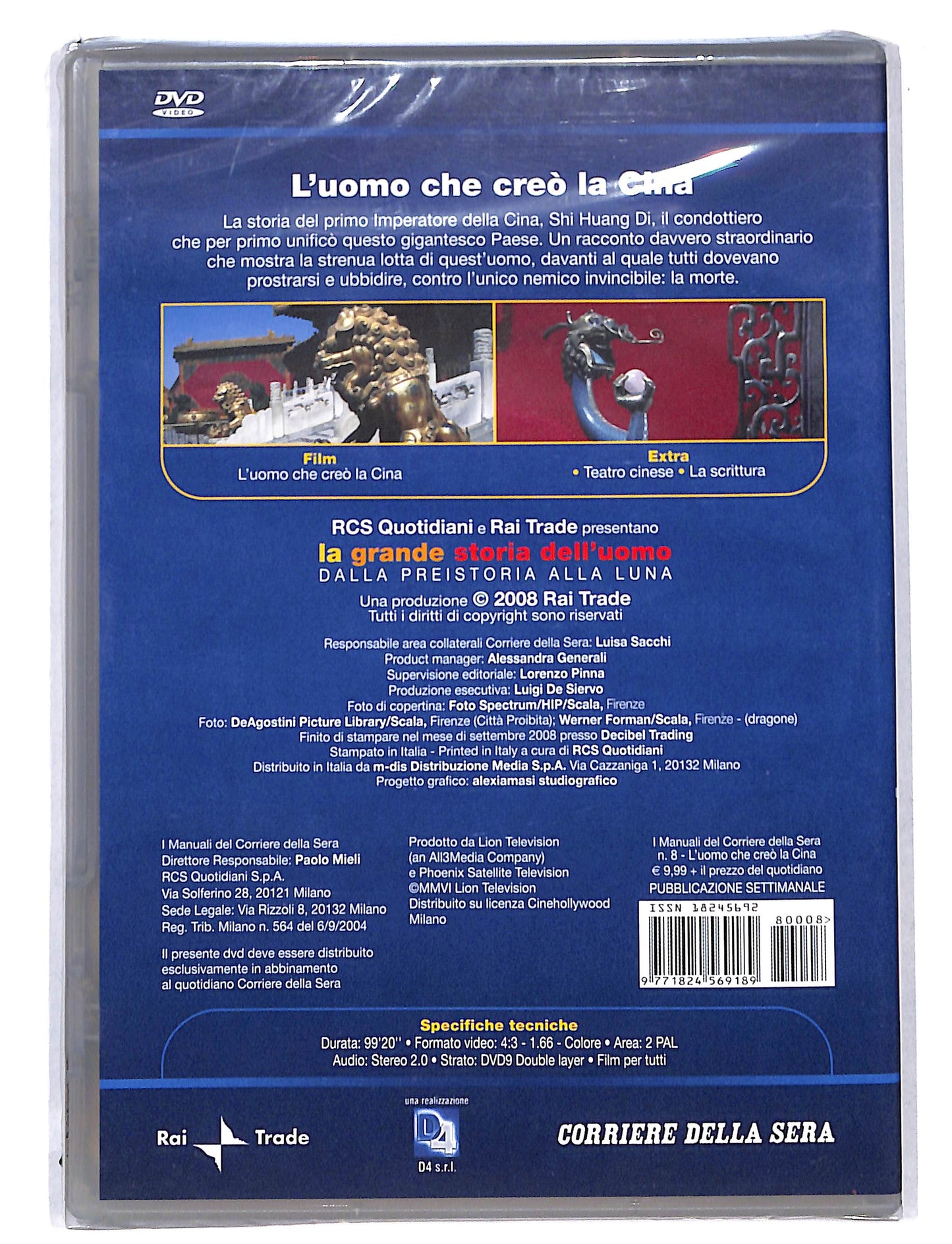 EBOND La Grande storia dell'uomo vol.8 l'uomo che creo la Cina DVD DB748808