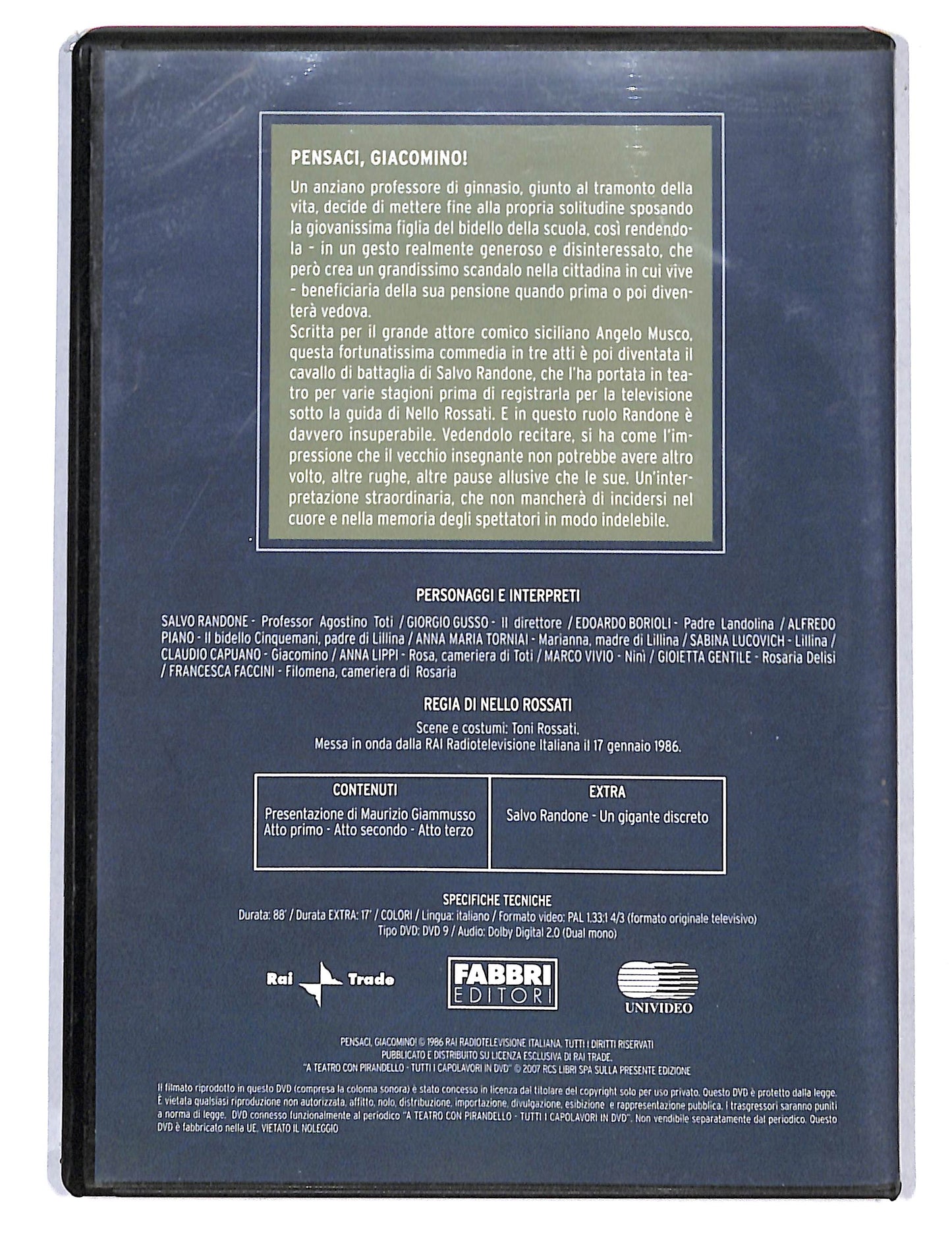 EBOND A Teatro con Pirandello pensaci Giacomino! DVD DB748819