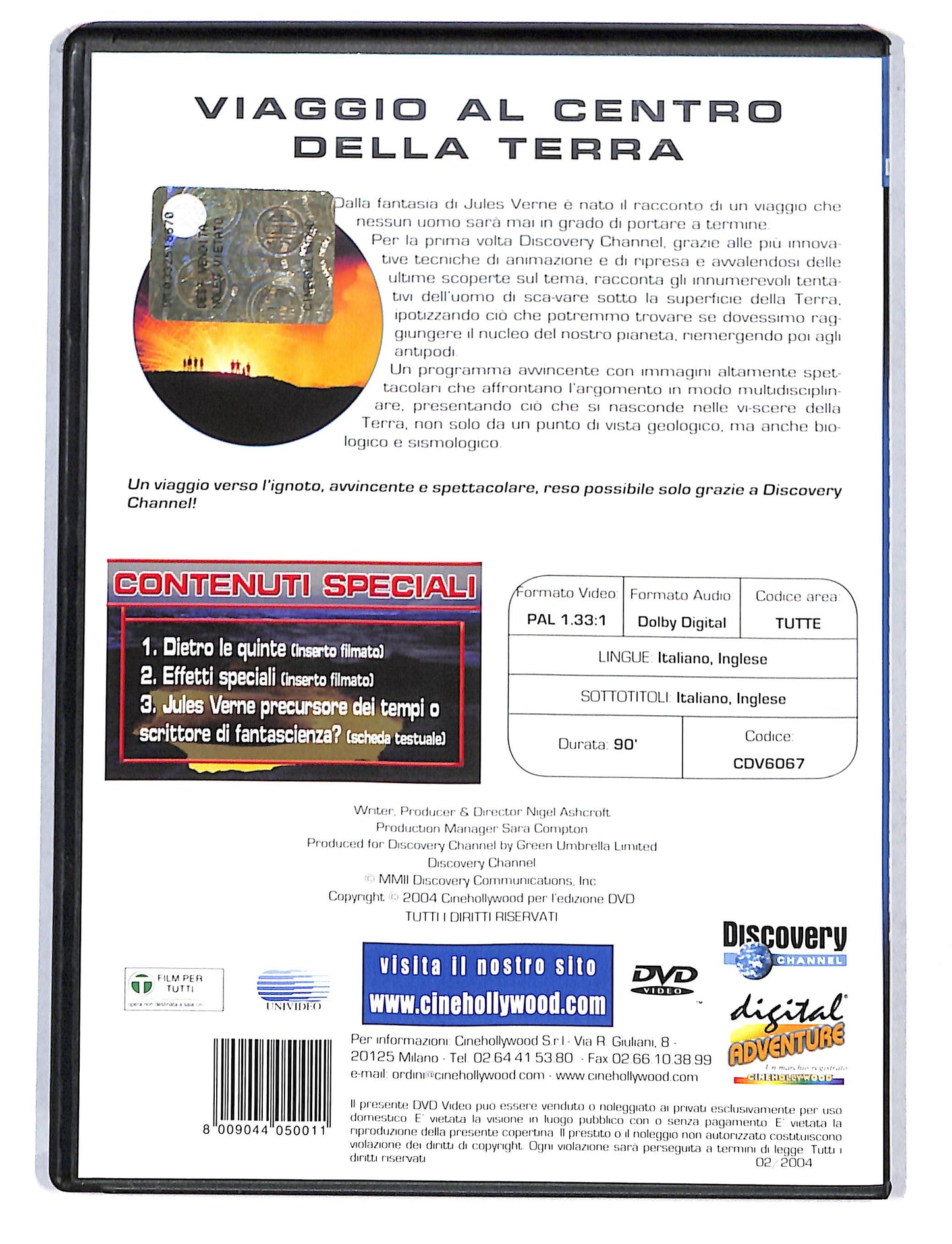 EBOND Viaggio al centro della terra - discovery channel EDITORIALE DVD DB748849