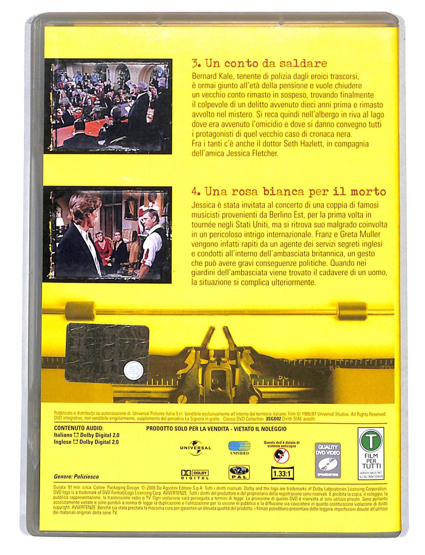 EBOND La Signora in Giallo stagione 3 eps 3-4 EDITORIALE DVD DB748852