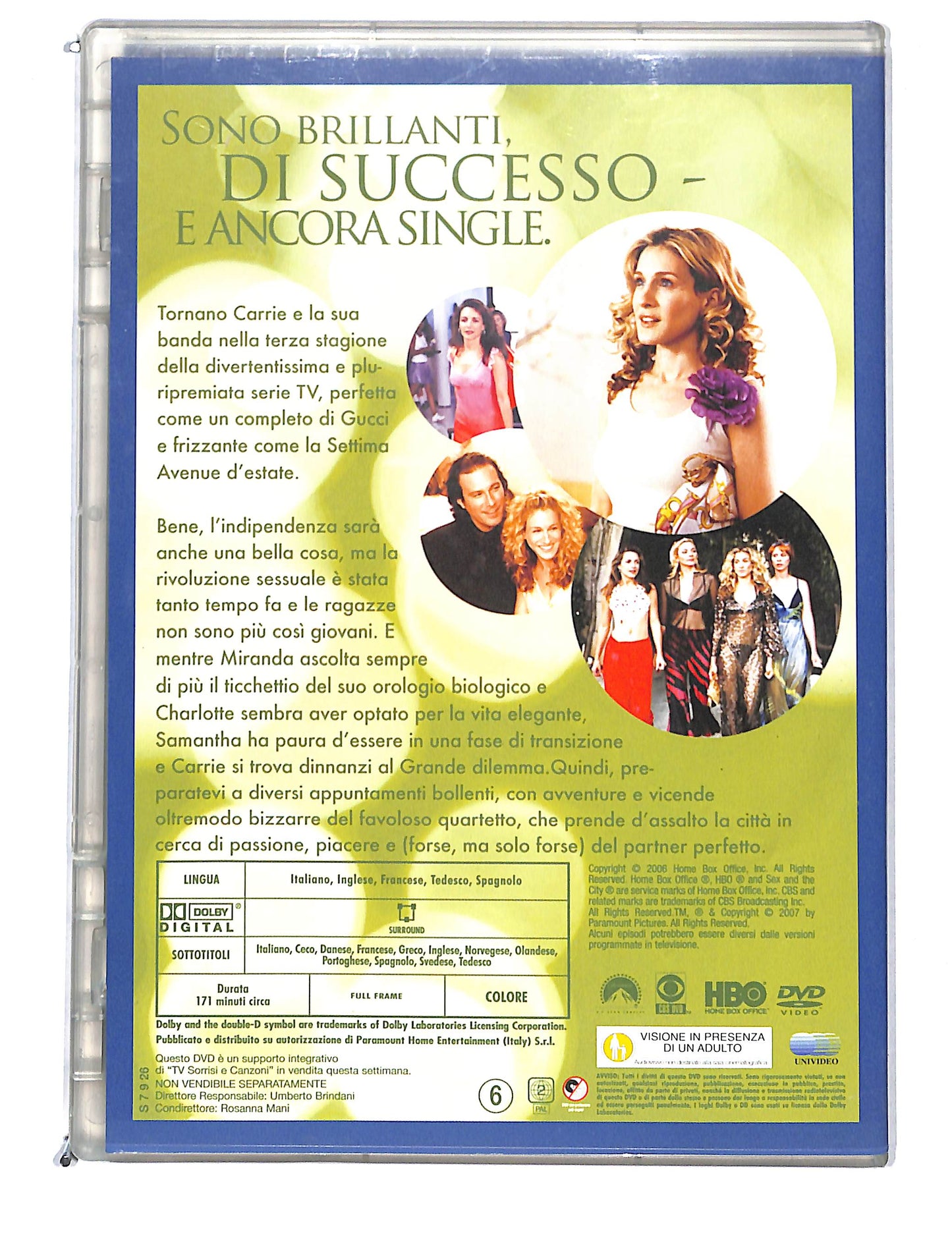 EBOND Sex and the city stagione 3 disco uno eps 1-6 EDITORIALE DVD DB748860