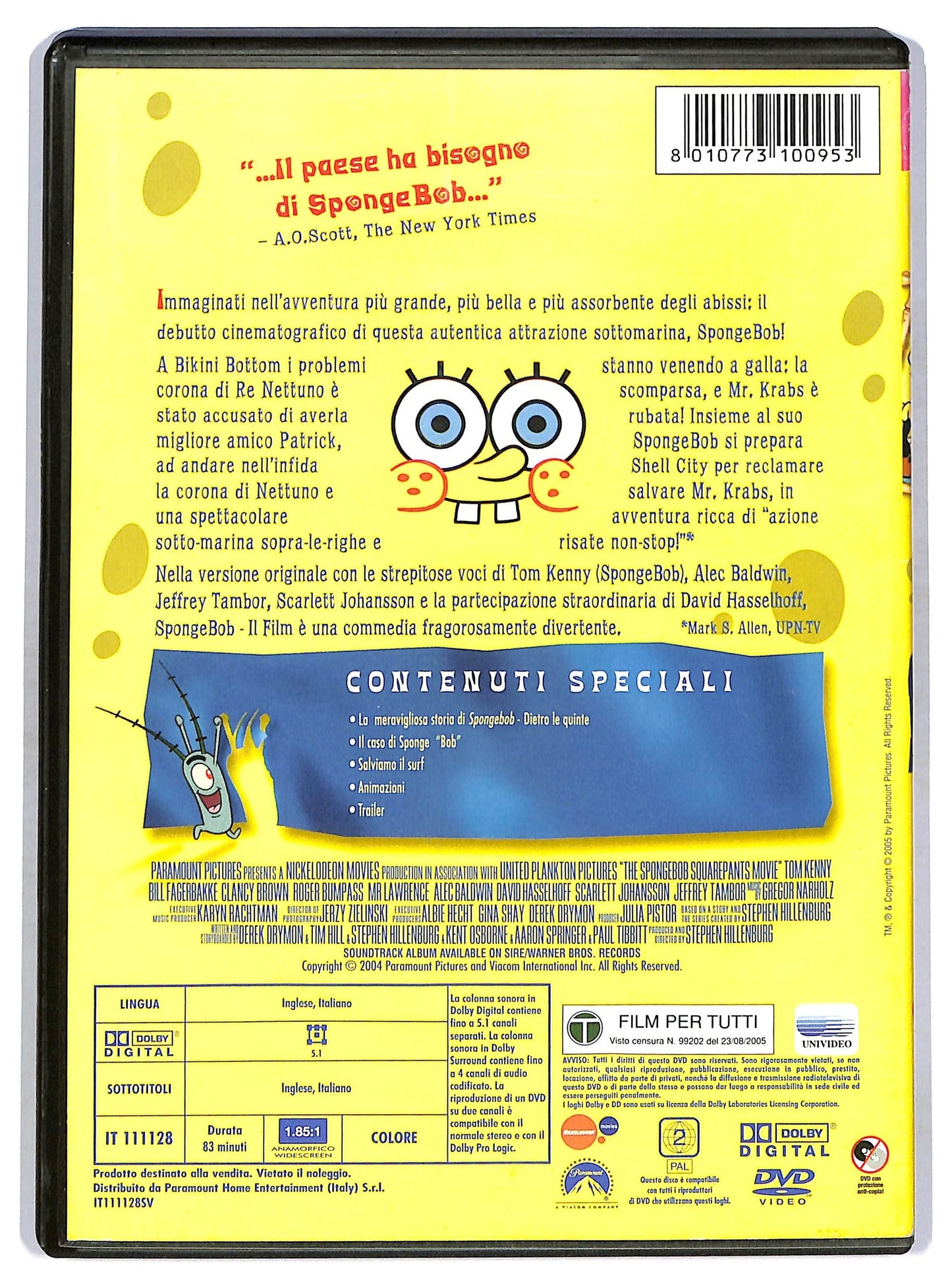 EBOND Spongebob - Il Film NOLEGGIO DVD DB749149