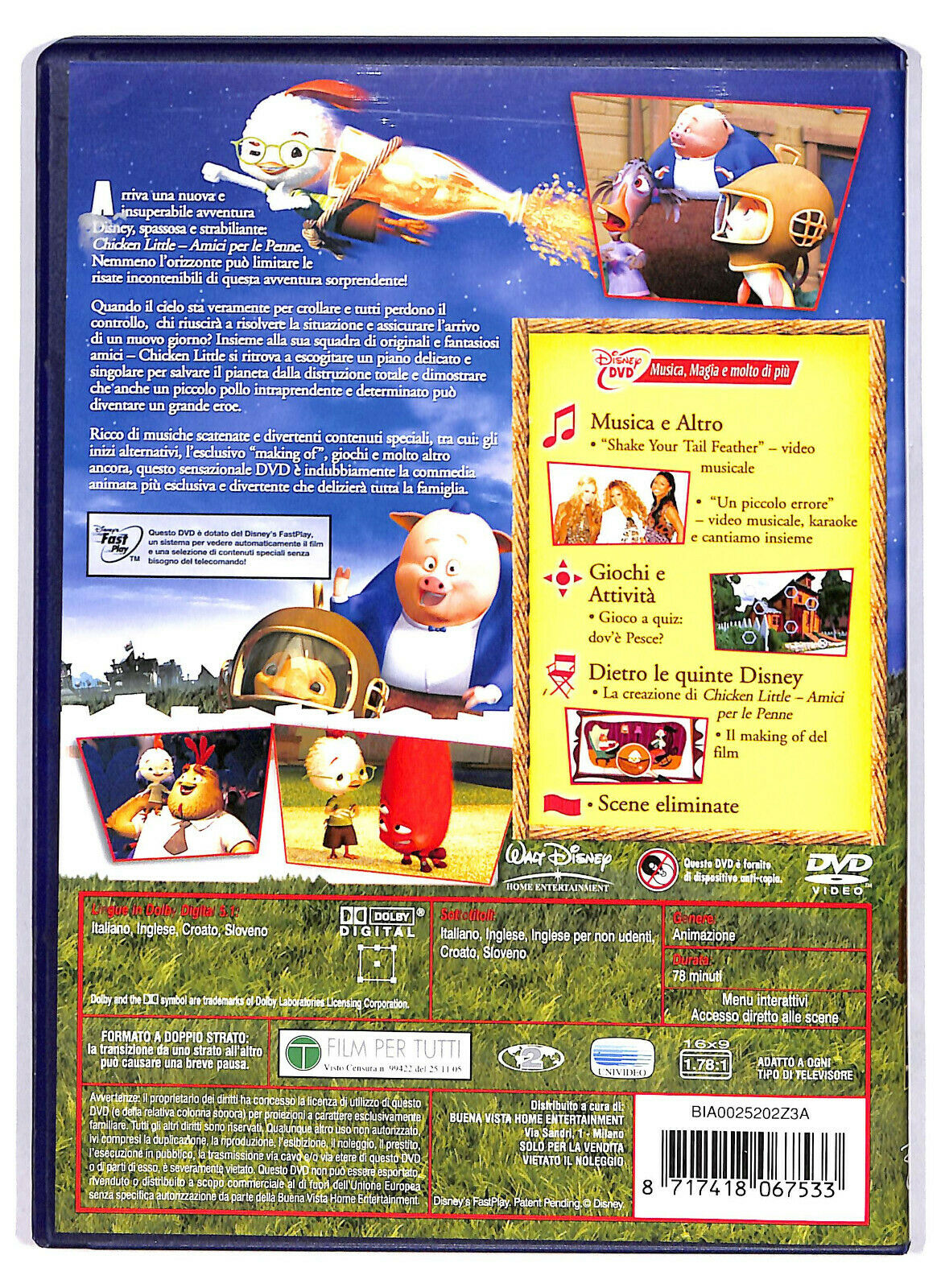 EBOND Chicken Little - Amici Per Le Penne NOLEGGIO DVD DB749152