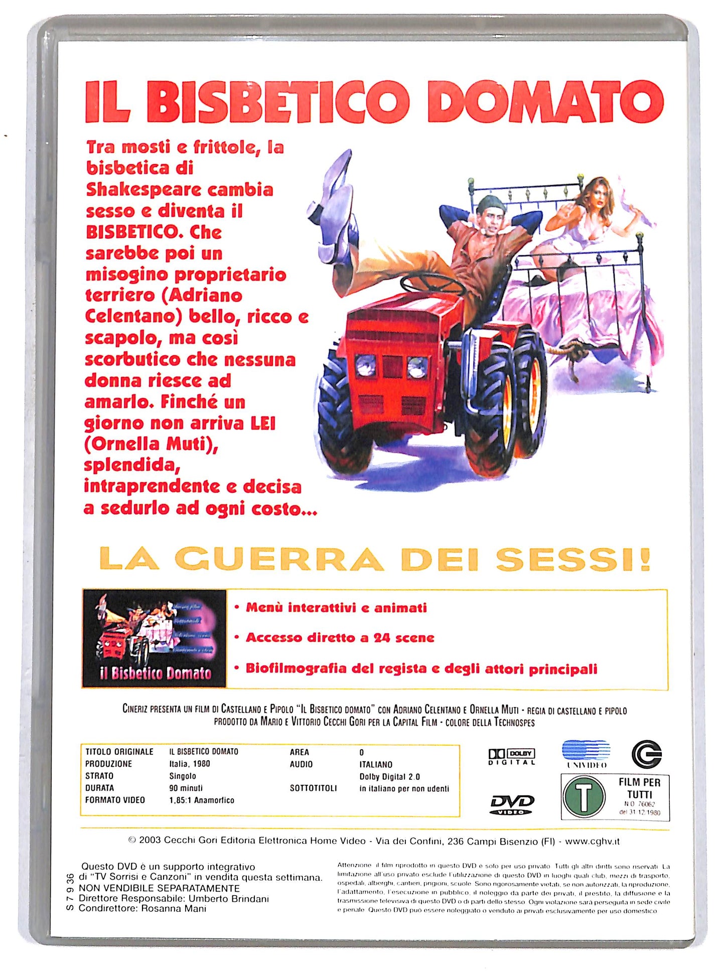 EBOND Il bisbetico domato EDITORIALE DVD DB749736