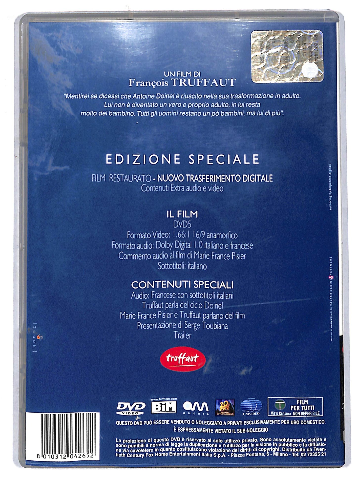 EBOND L'amore Fugge Di Francois Truffaut Edizione Speciale DVD DB749761