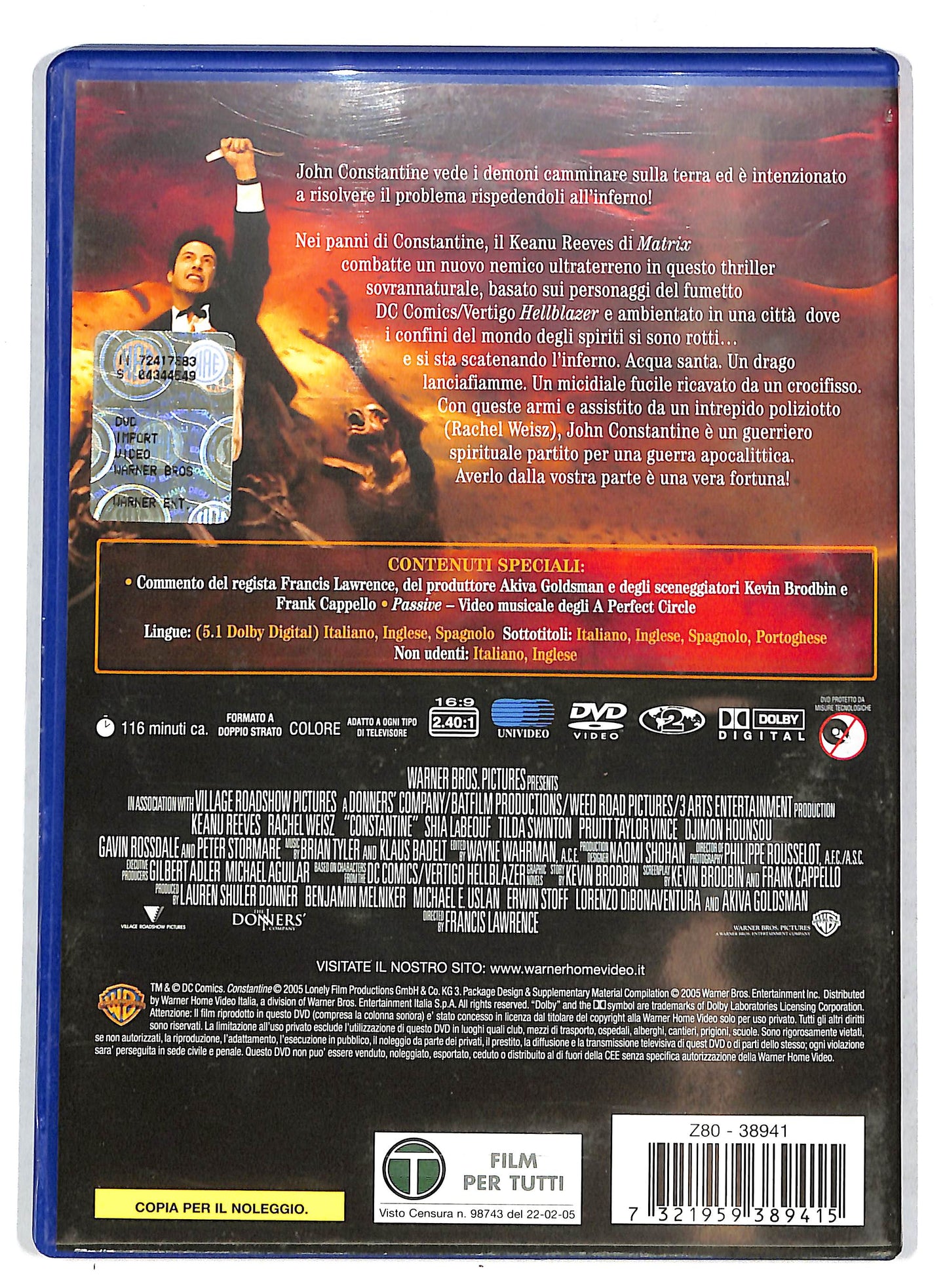 EBOND Constantine NOLEGGIO DVD DB750125