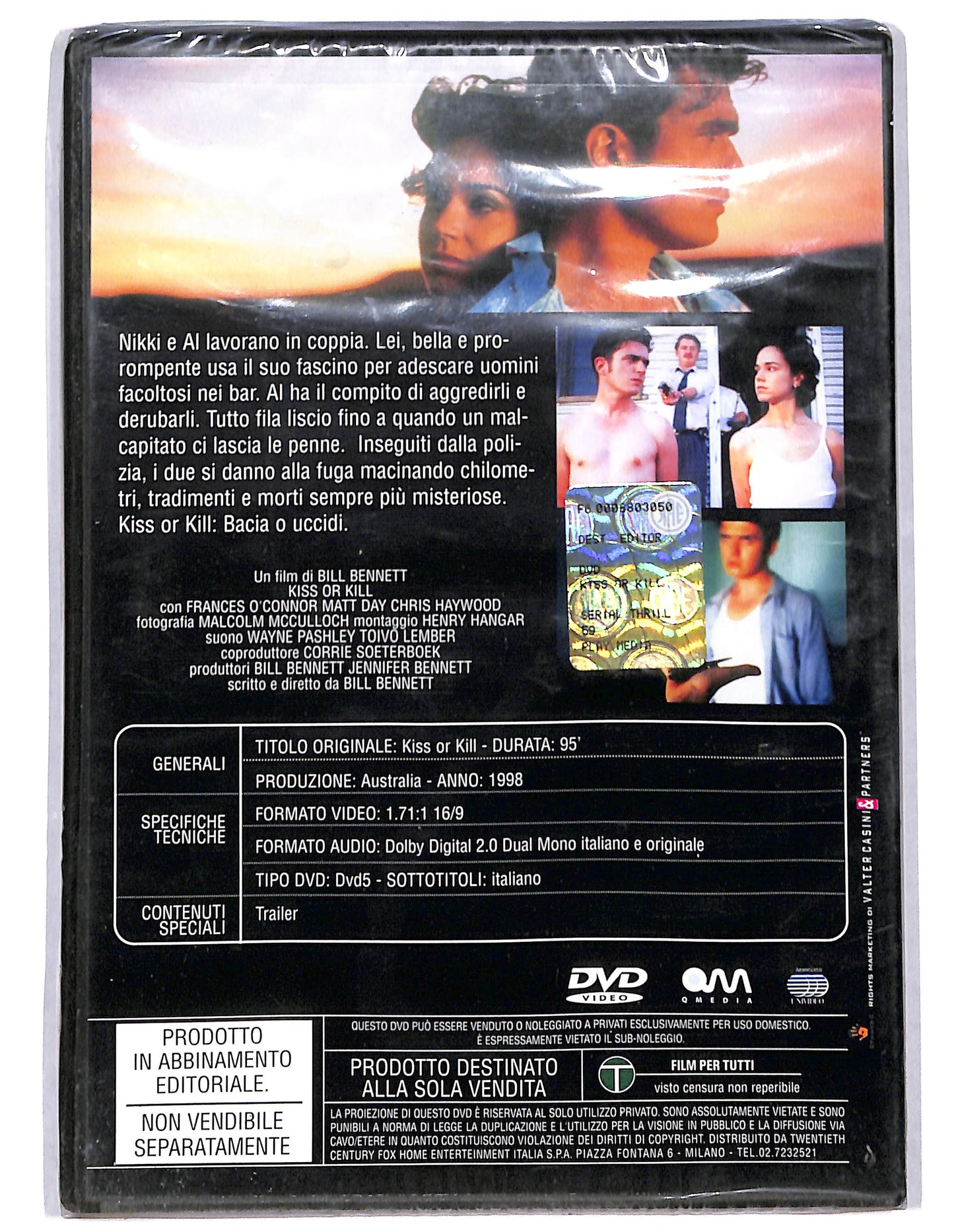 EBOND Kiss or Kill EDITORIALE DVD DB750215