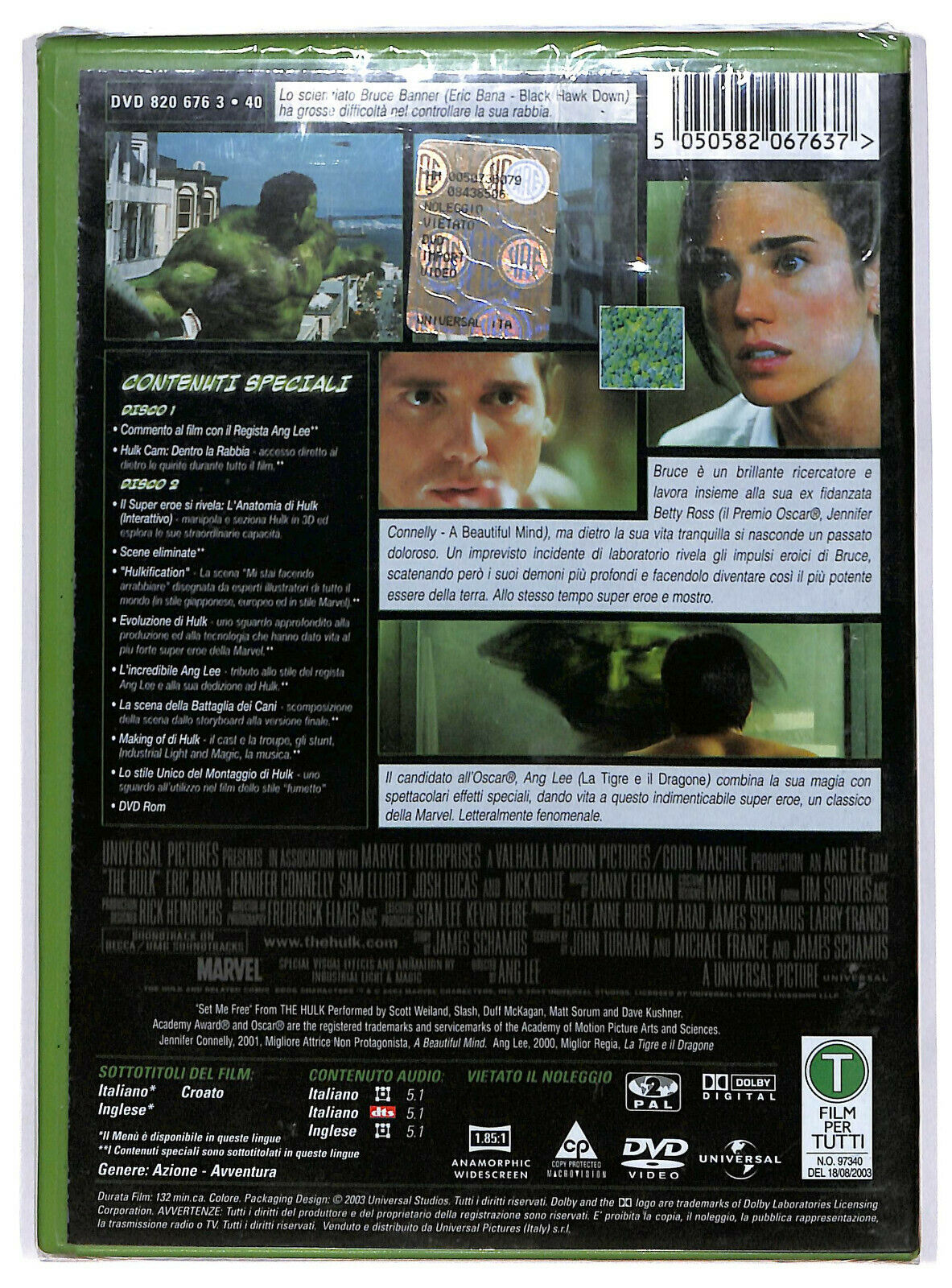 EBOND Hulk Special Edition 2 Dischi DVD DB750248