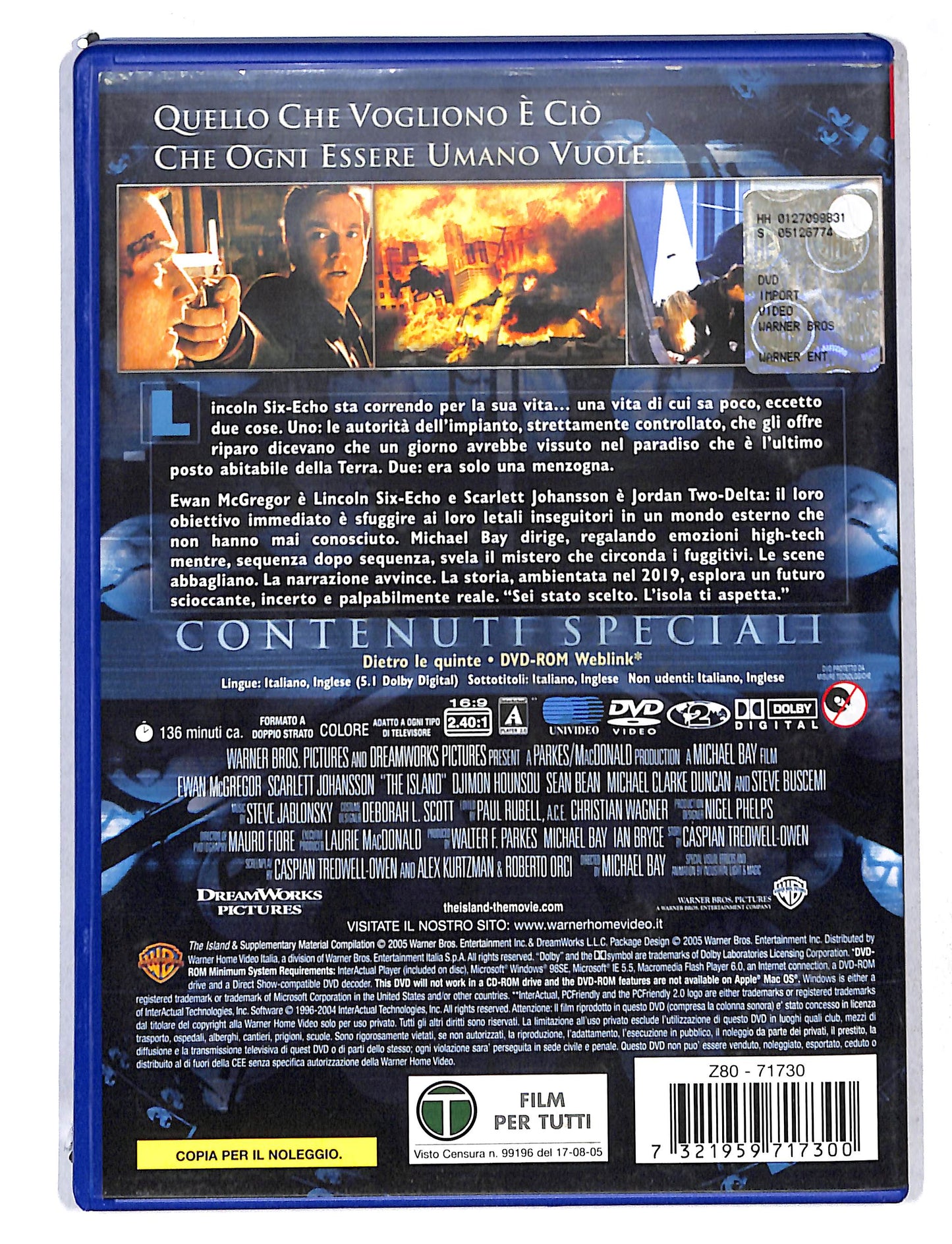 EBOND The Island NOLEGGIO DVD DB750432