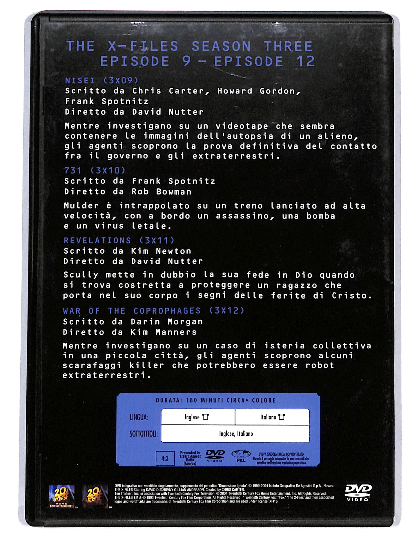 EBOND The X Files collection season three vol 3 EDITORIALE DVD DB750618