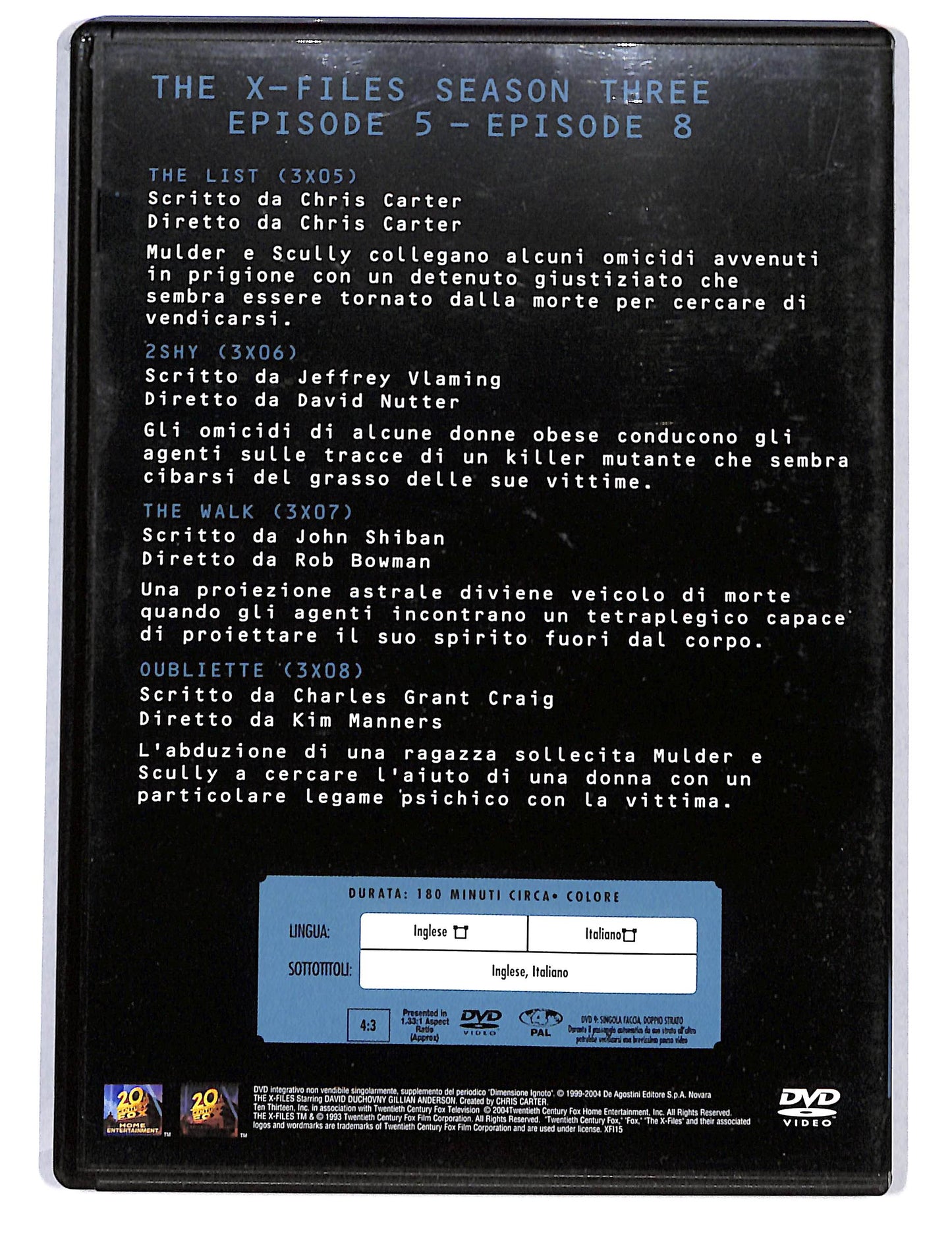 EBOND The X Files collection season three vol 2 EDITORIALE DVD DB750619