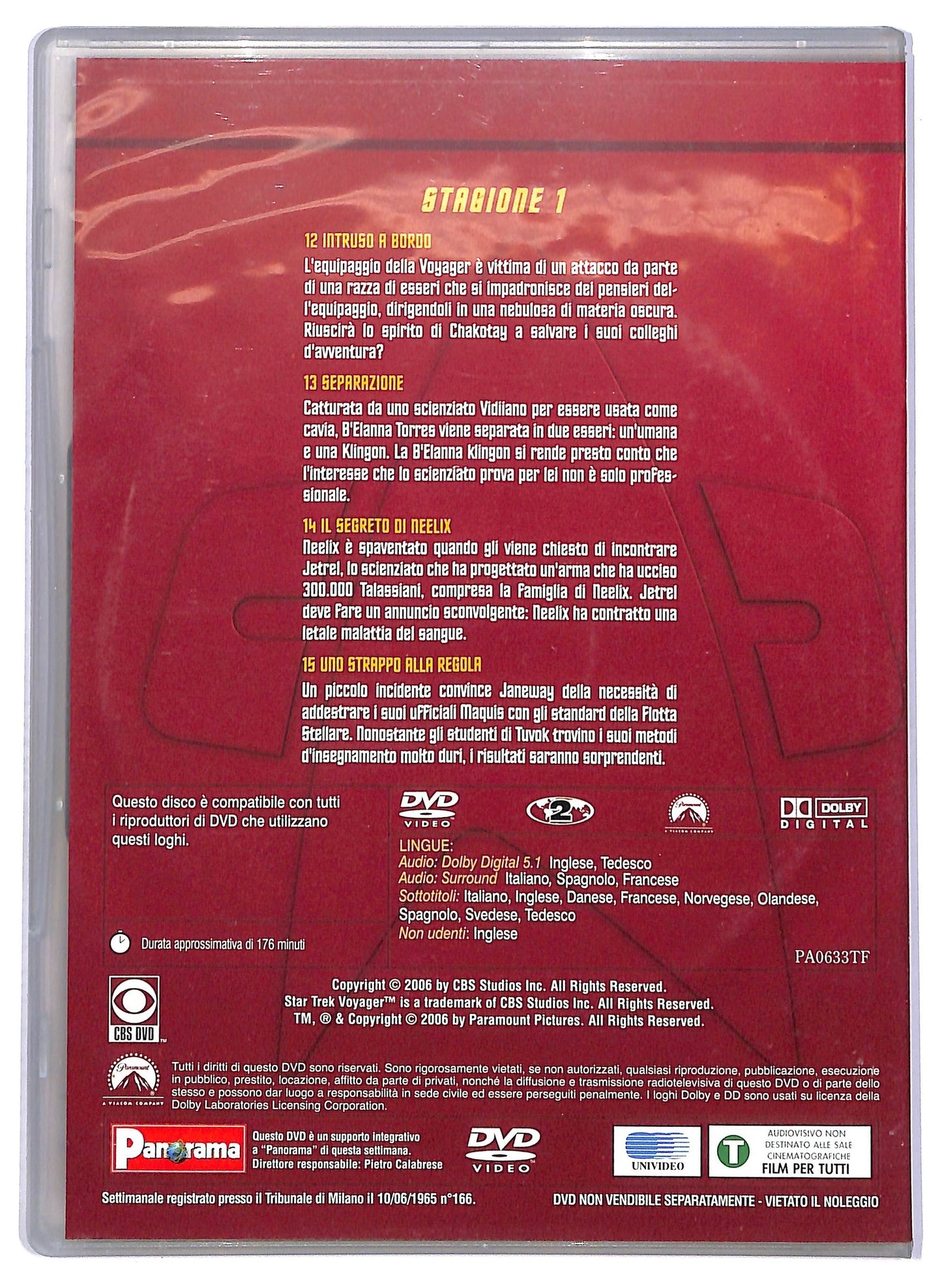 EBOND Star trek voyager stagione 1 disco 4 EDITORIALE DVD DB750625