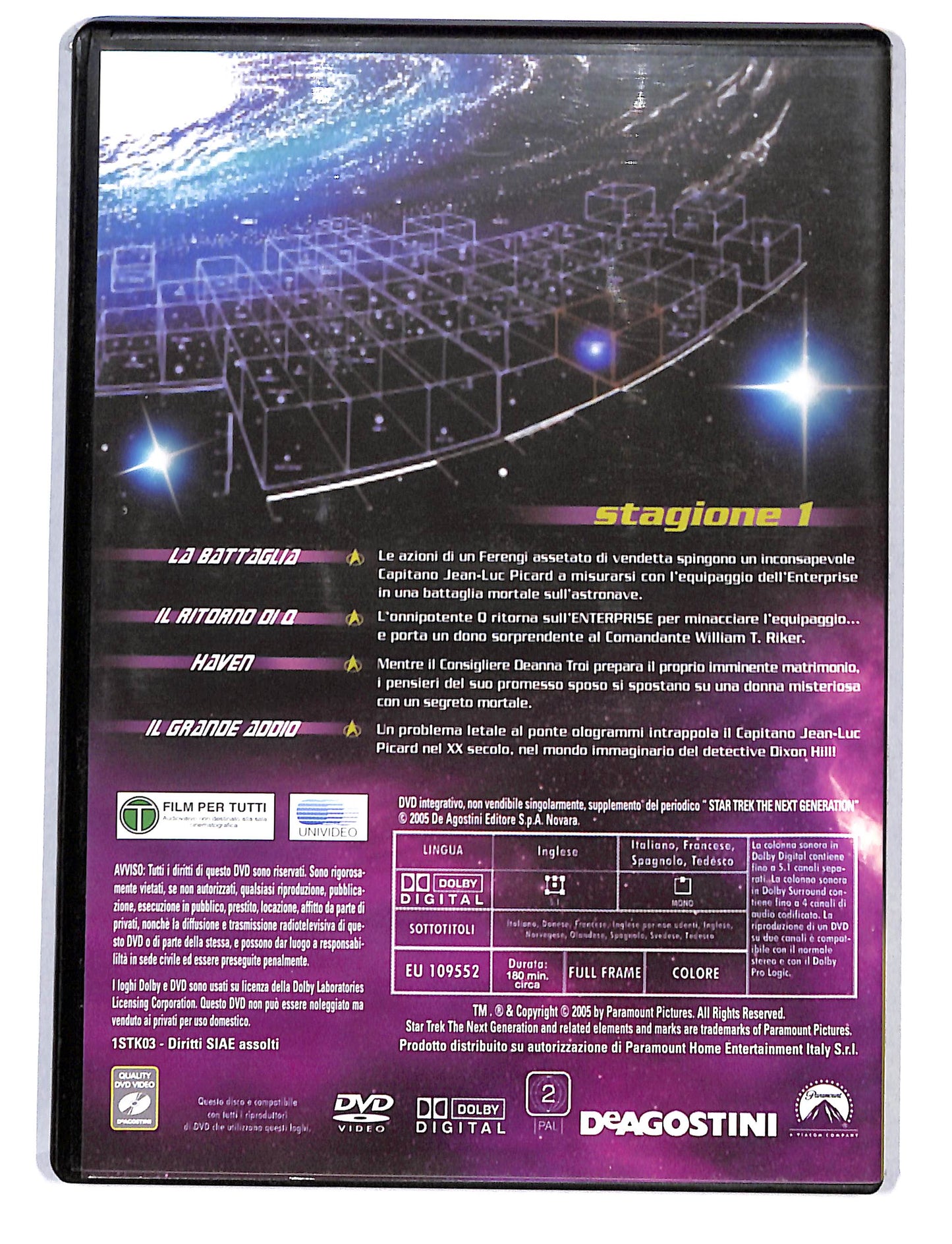 EBOND Star Trek: The Next Generation stagione 1 vol 3 DVD DB750631
