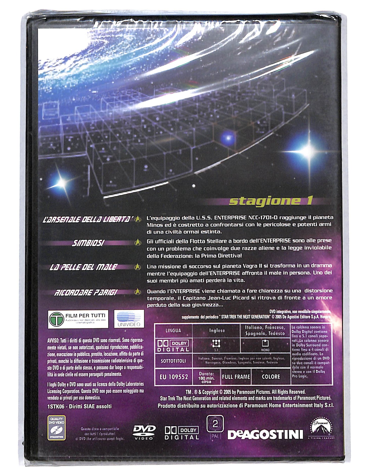 EBOND Star Trek The Next Generation stagione 1 vol 6 DVD DB750632