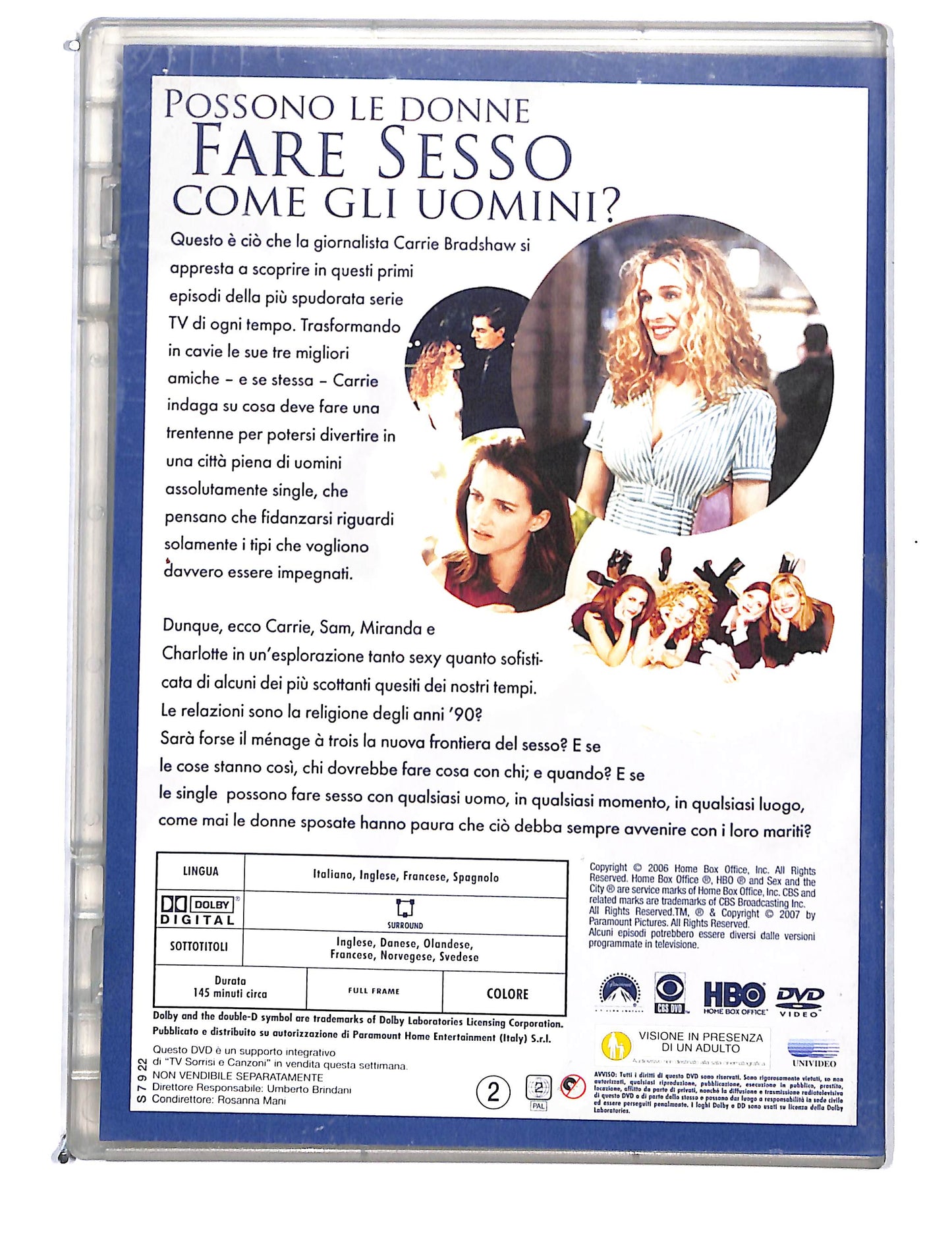EBOND Sex and the City stagione 1 disco due eps 7-12 EDITORIALE DVD DB750636