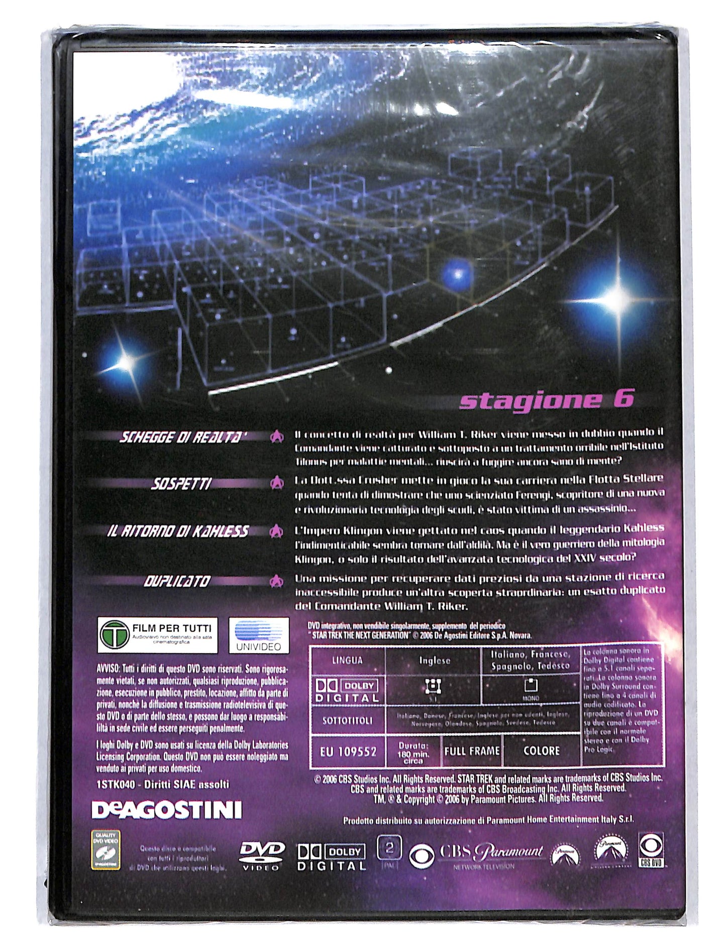 EBOND StarTrek the next Generation stagione 6 vol.6 EDITORIALE DVD DB750659