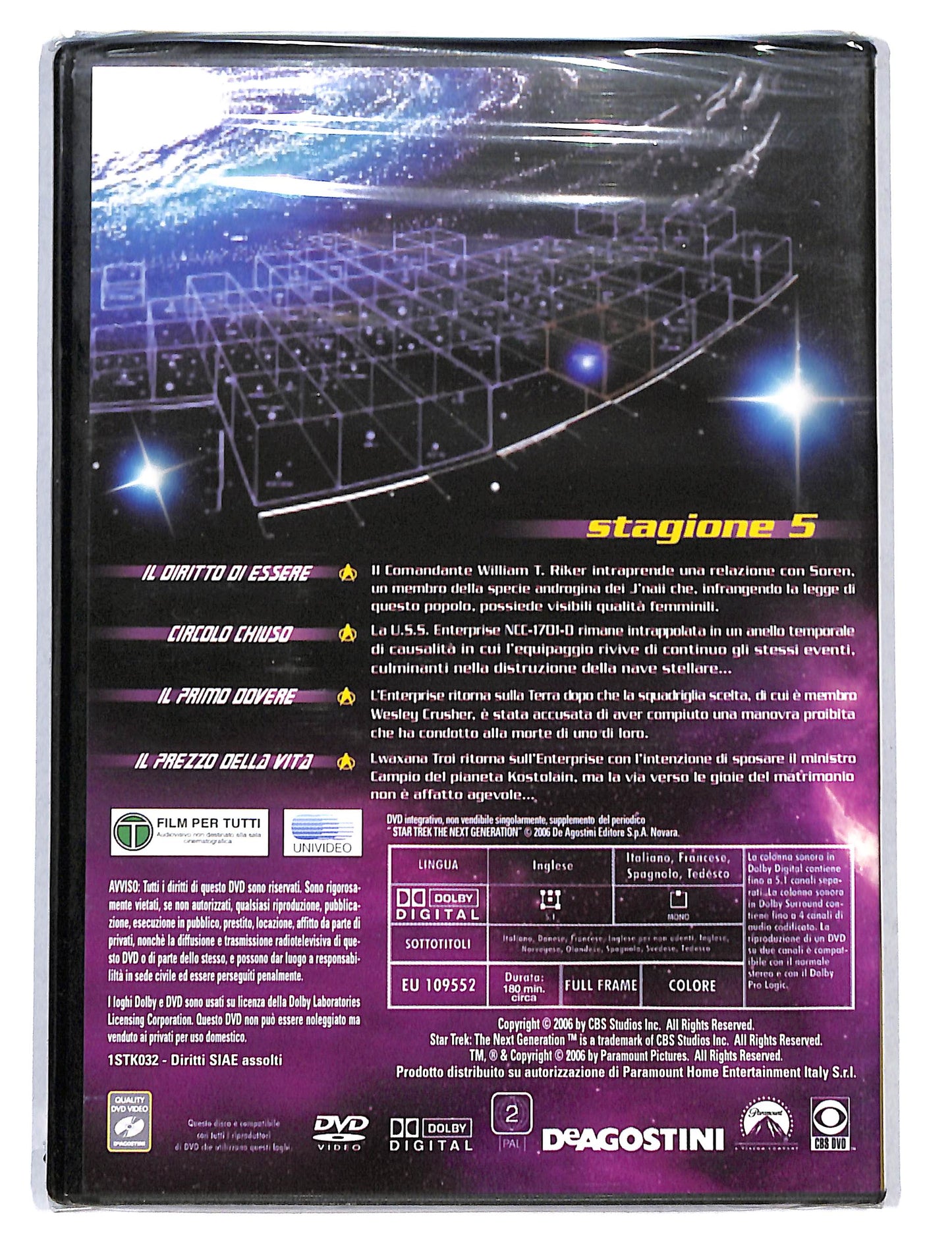 EBOND StarTrek the next Generation stagione 5 vol.5 EDITORIALE DVD DB750661