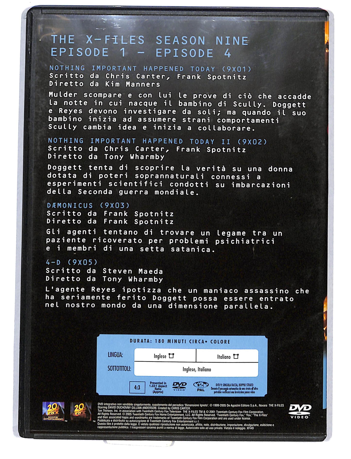 EBOND The x files season nine volume 1 EDITORIALE DVD DB750665