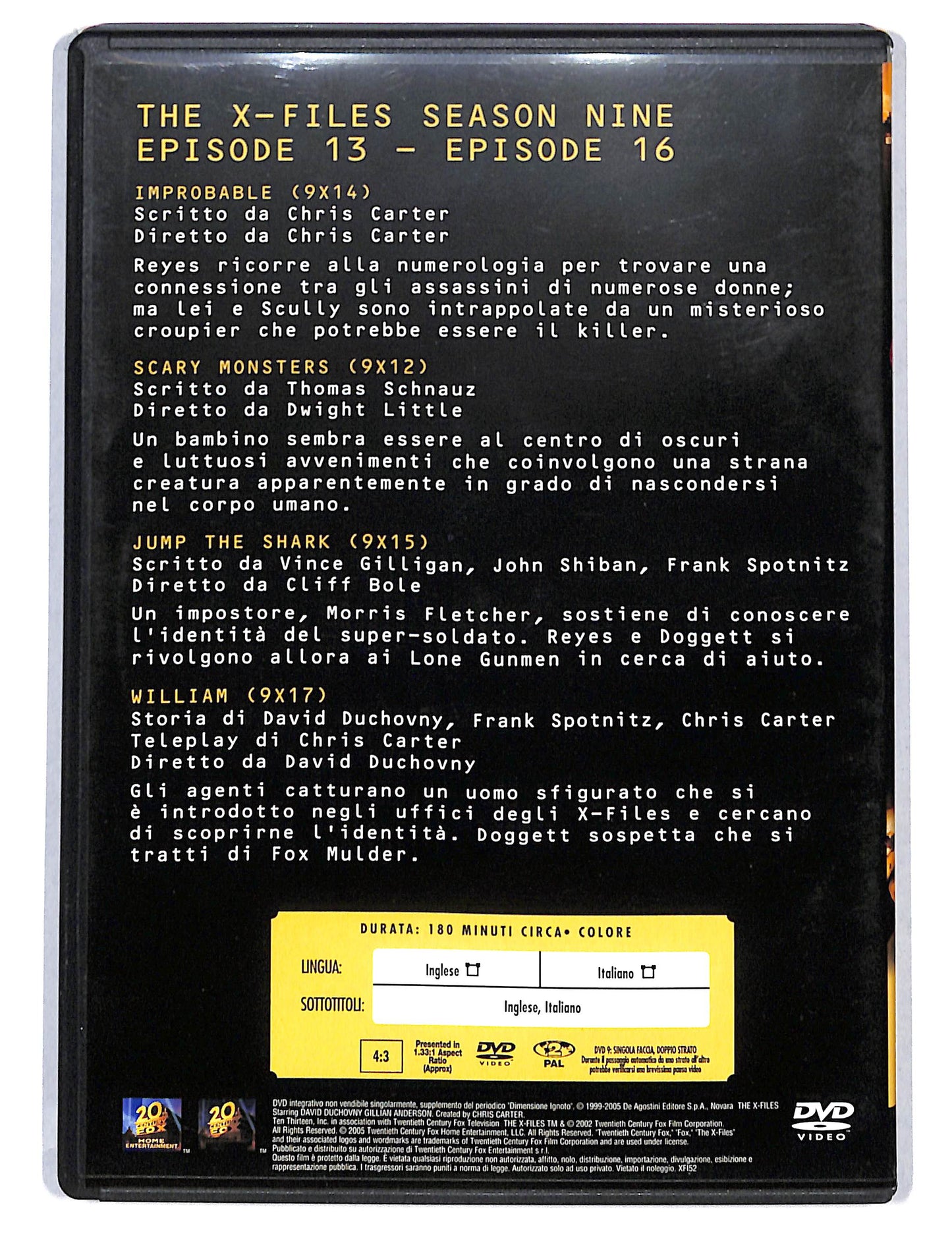 EBOND The X files season nine volume 4 EDITORIALE DVD DB750668