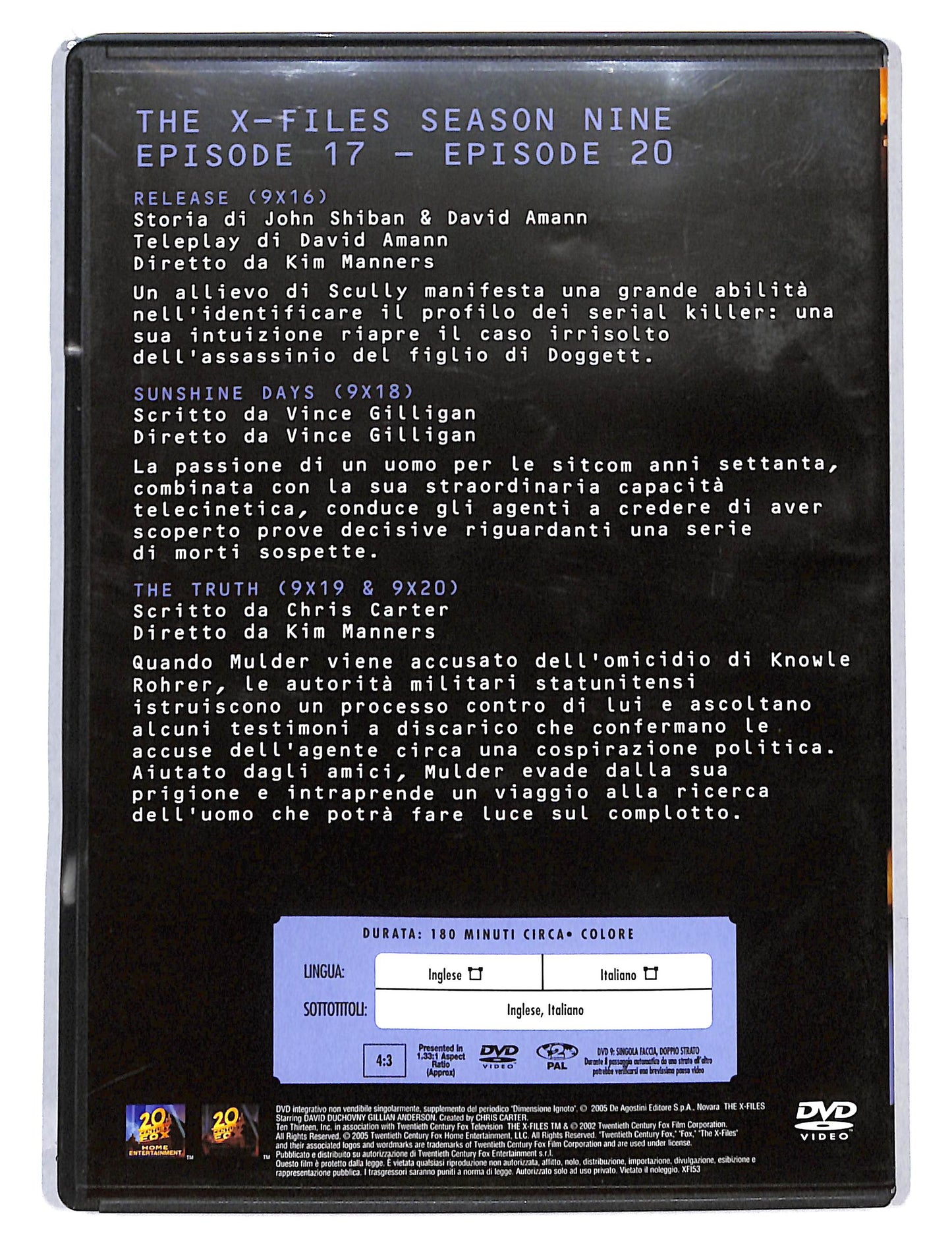 EBOND The X files season nine volume 5 EDITORIALE DVD DB750669