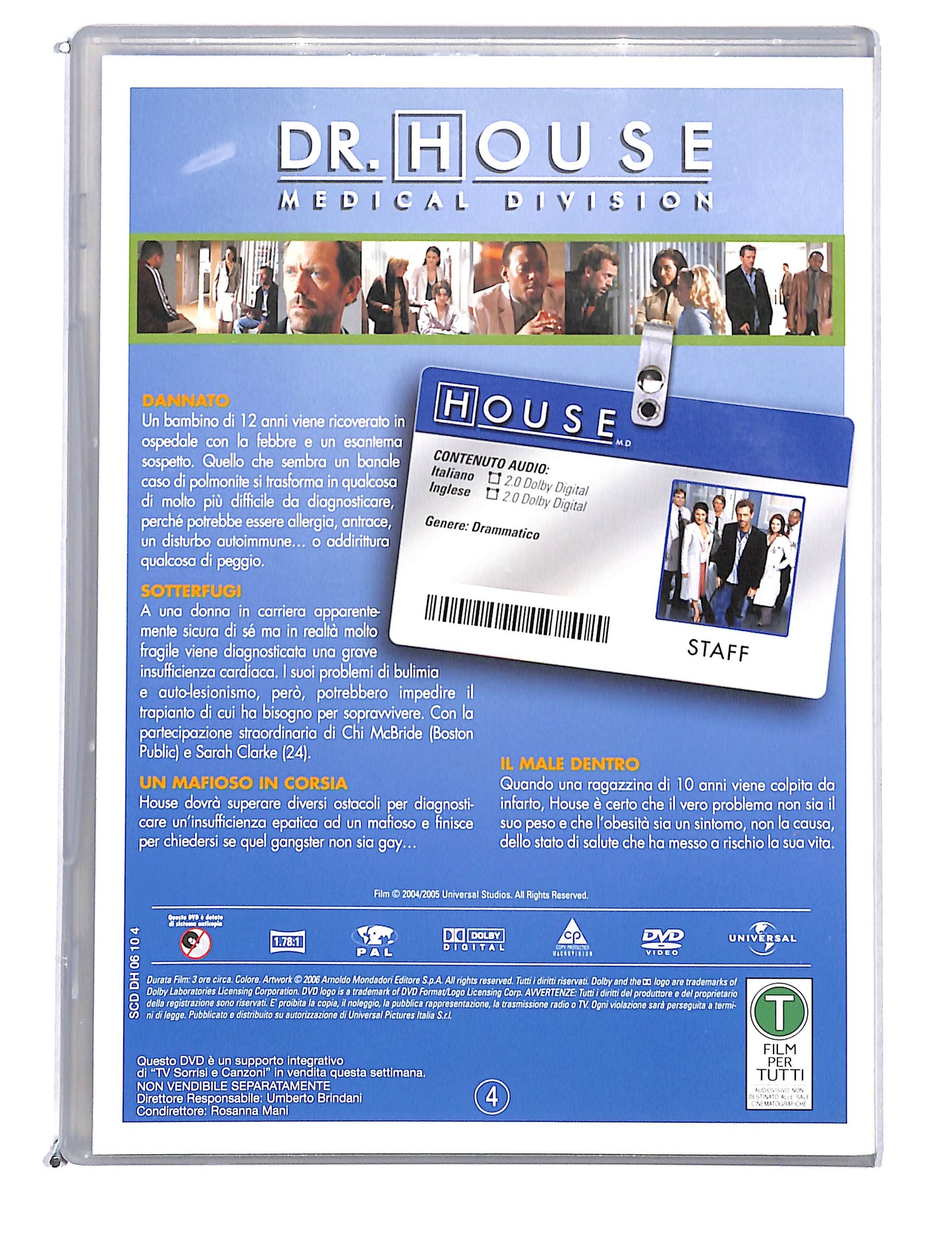 EBOND Dr house medical division stagione uno disco 4 EDITORIALE DVD DB750709