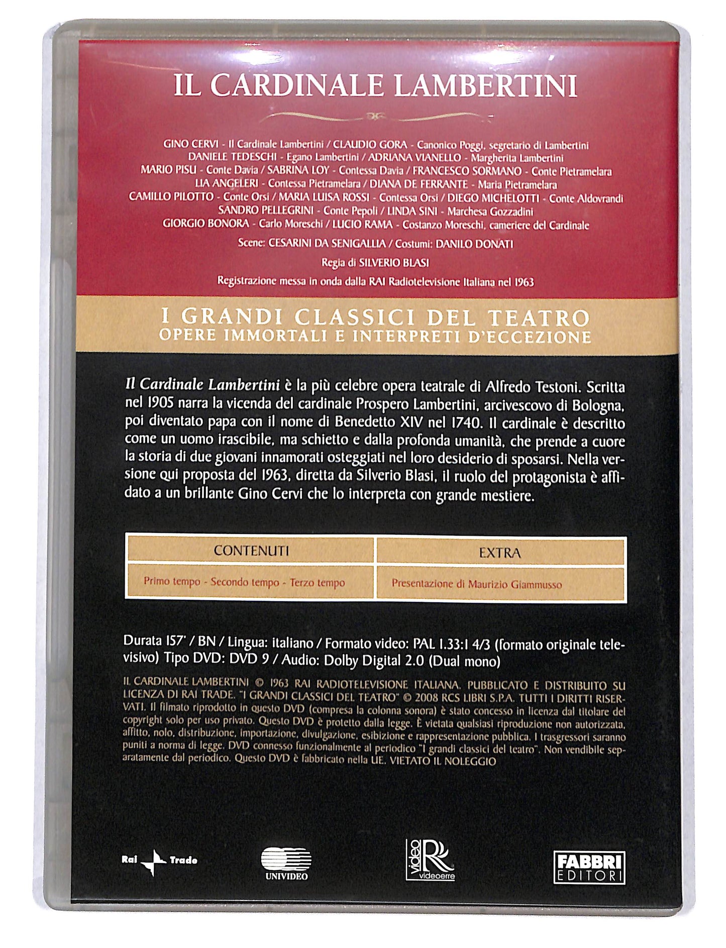 EBOND Il Cardianle Lambertini - Grandi Classici Del Teatro DVD DB750734