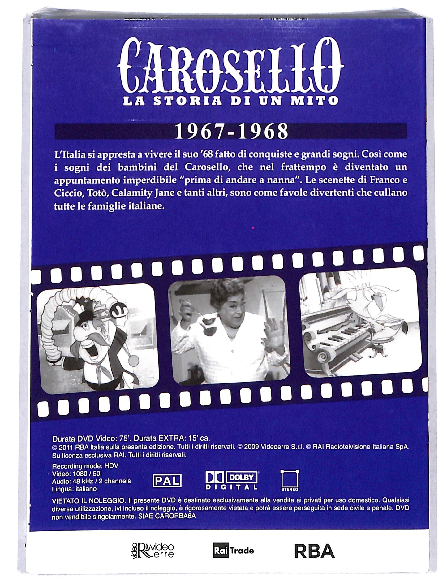 EBOND Carosello la storia di un mito vol 6 - 1967-1968 EDITORIALE DVD DB750737