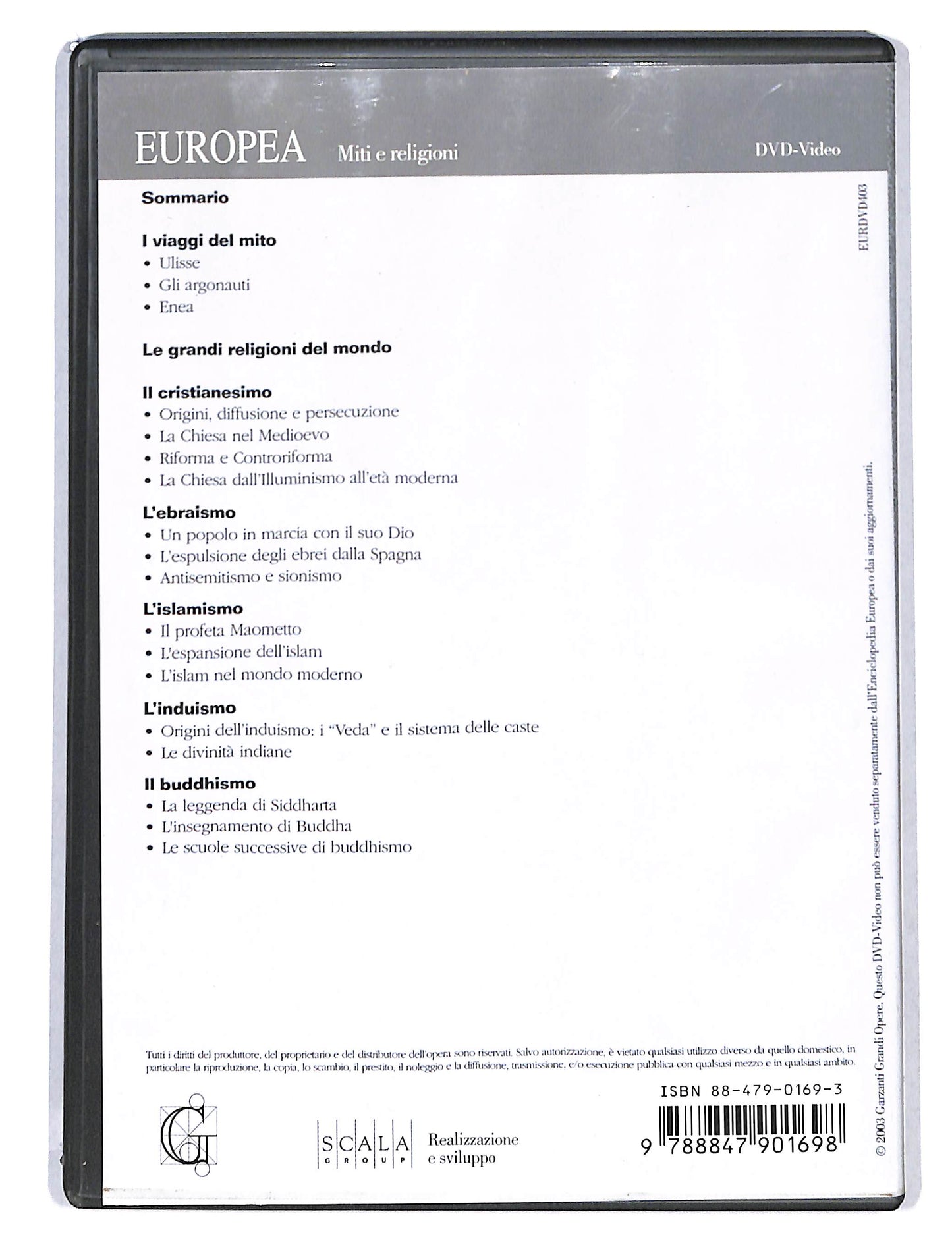 EBOND Europea vol.4 Miti e religioni EDITORIALE DVD DB750739