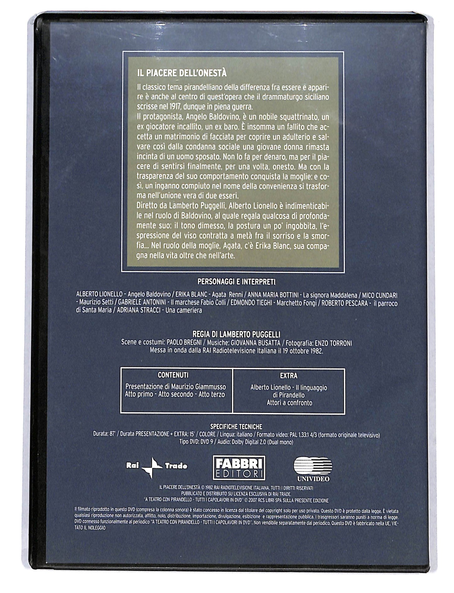EBOND A Teatro Con Pirandello - Il Piacere Dell' Onesta DVD DB750740