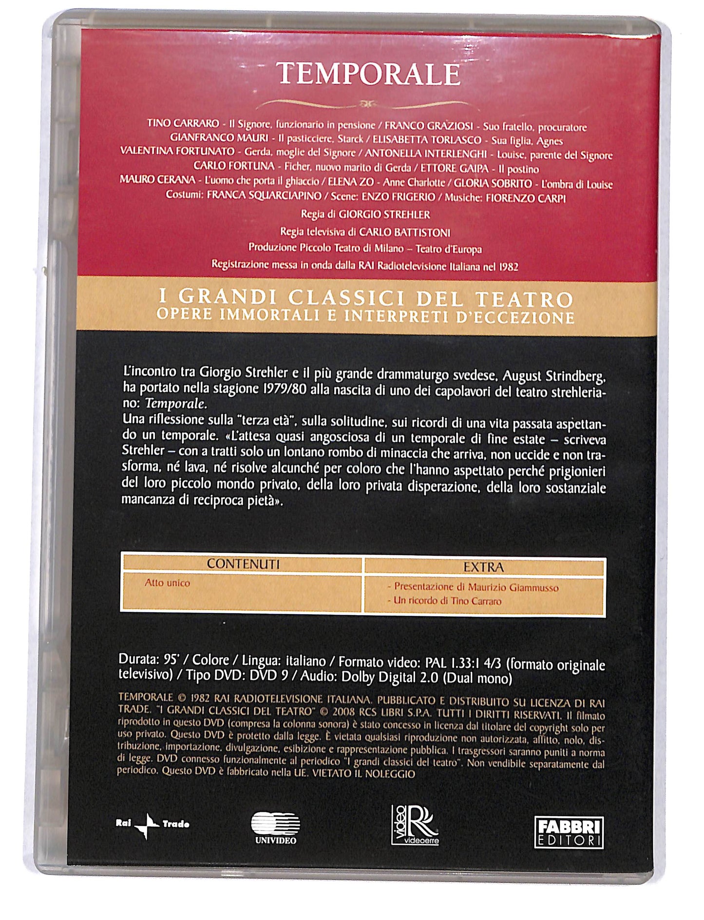 EBOND I Grandi Classci del teatro - Strindberg Temporale DVD DB750741