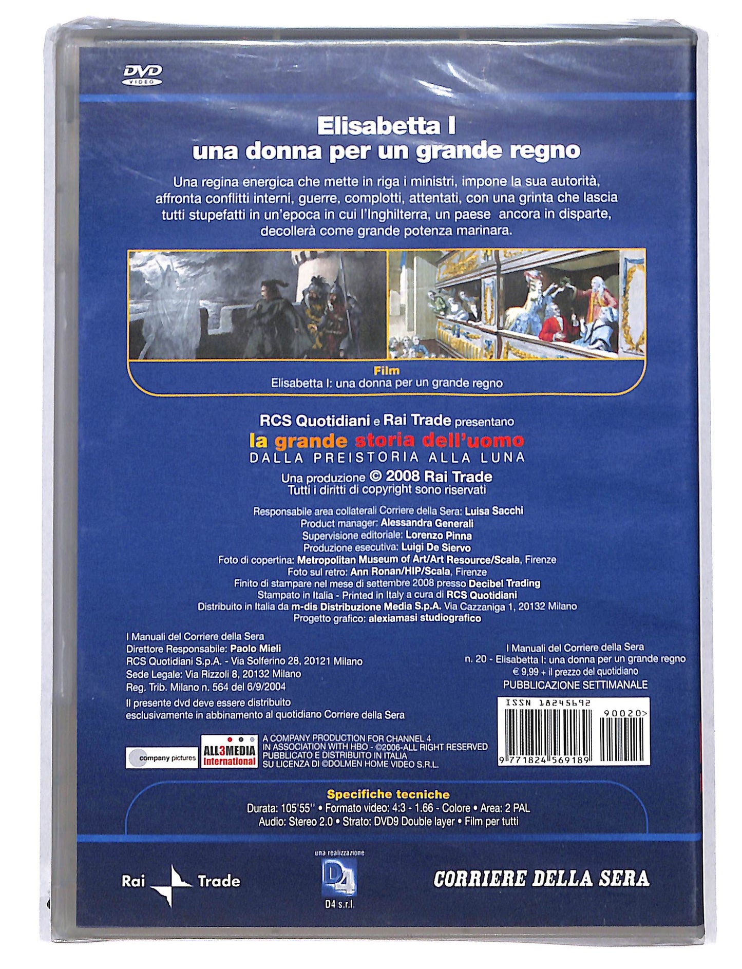 EBOND La grande storia dell'uomo vol.20 Elisabetta I EDITORIALE DVD DB750745
