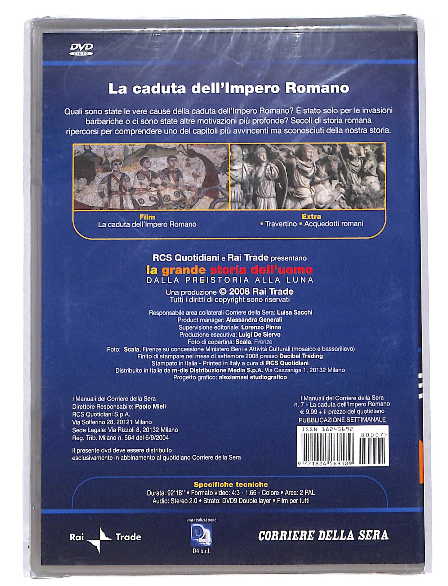 EBOND La grande storia dell'uomo vol.7 la caduta dell'impero romano DVD DB750747