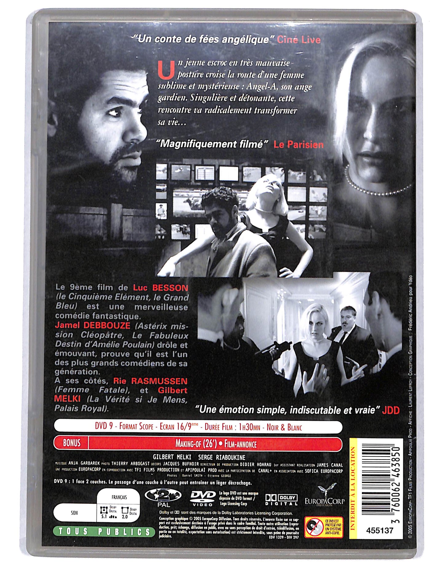 EBOND Angel-A Edizione Francia DVD DB750757