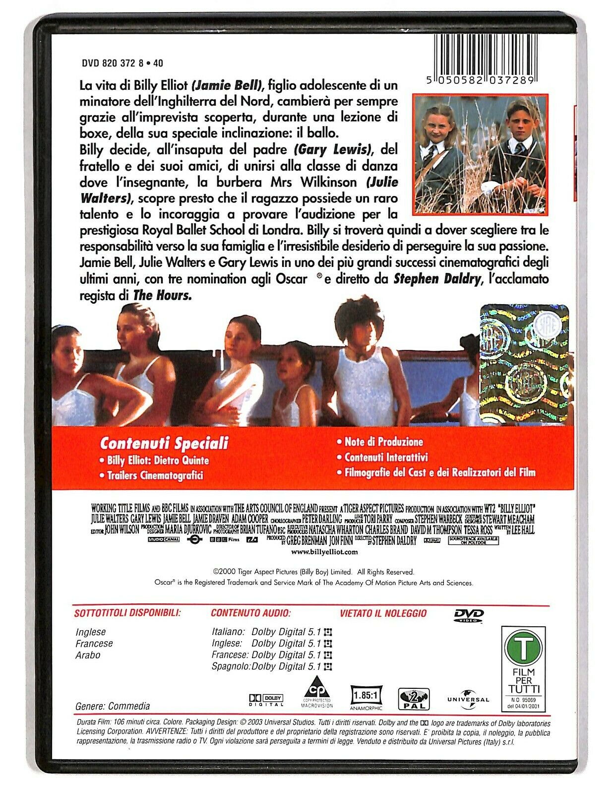 EBOND Billy Elliot Di Stephen Daldry DVD DB750909