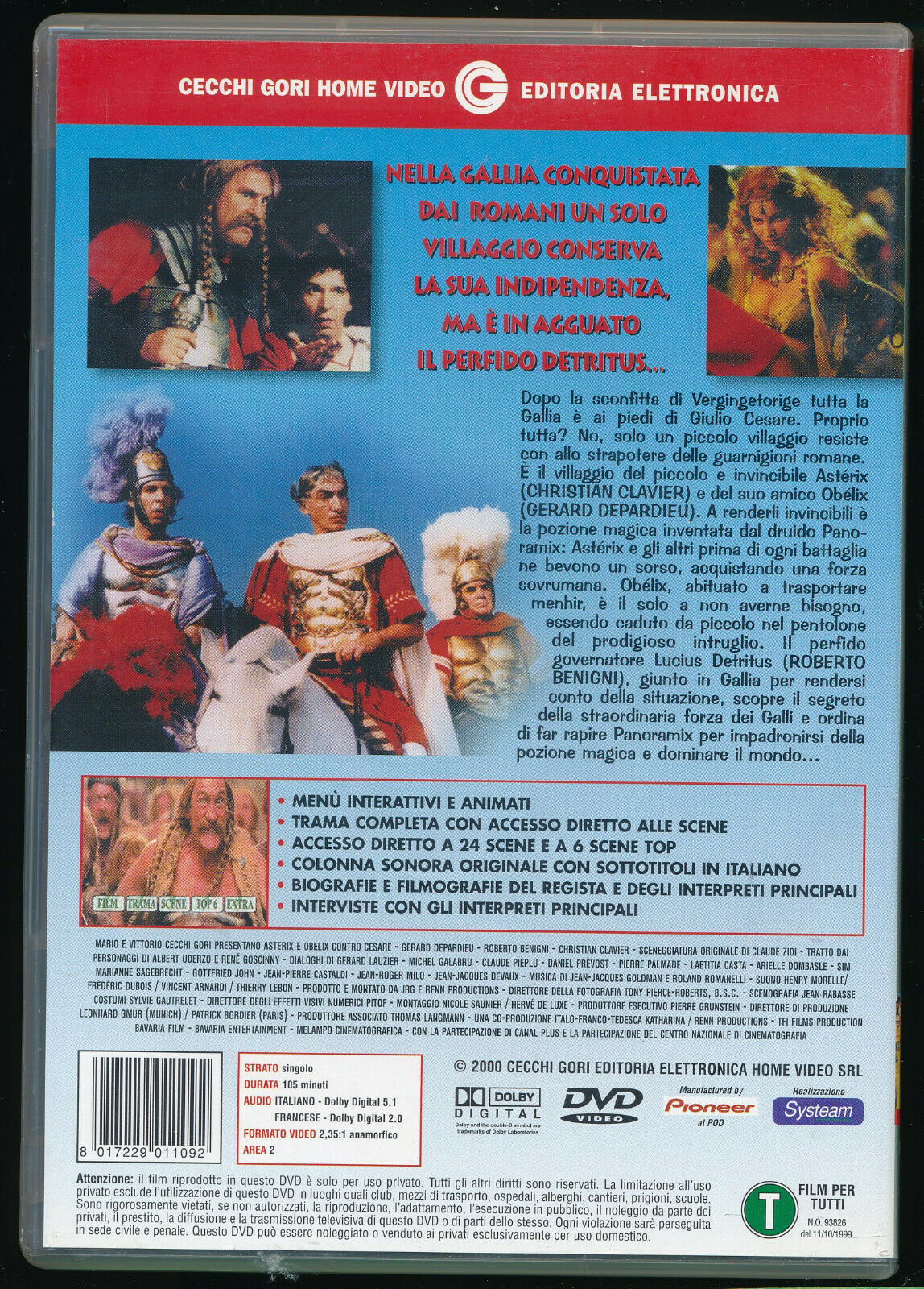 EBOND Asterix & Obelix Contro Cesare DVD DB750954
