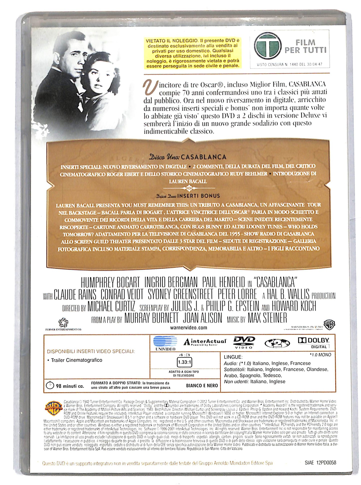 EBOND Casablanca EDITORIALE DVD DB751323