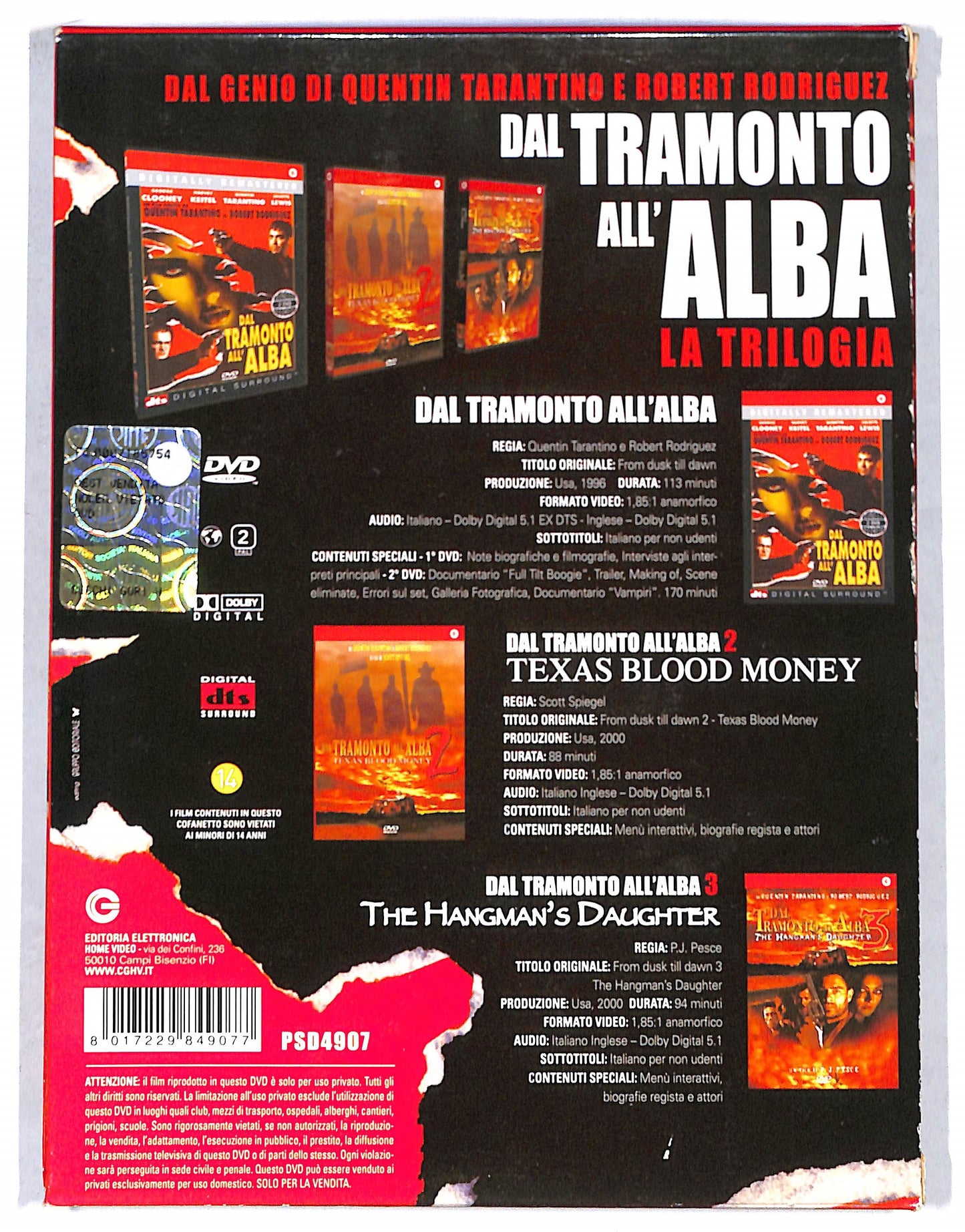 EBOND Dal tramonto all'alba - La trilogia DVD DB751342