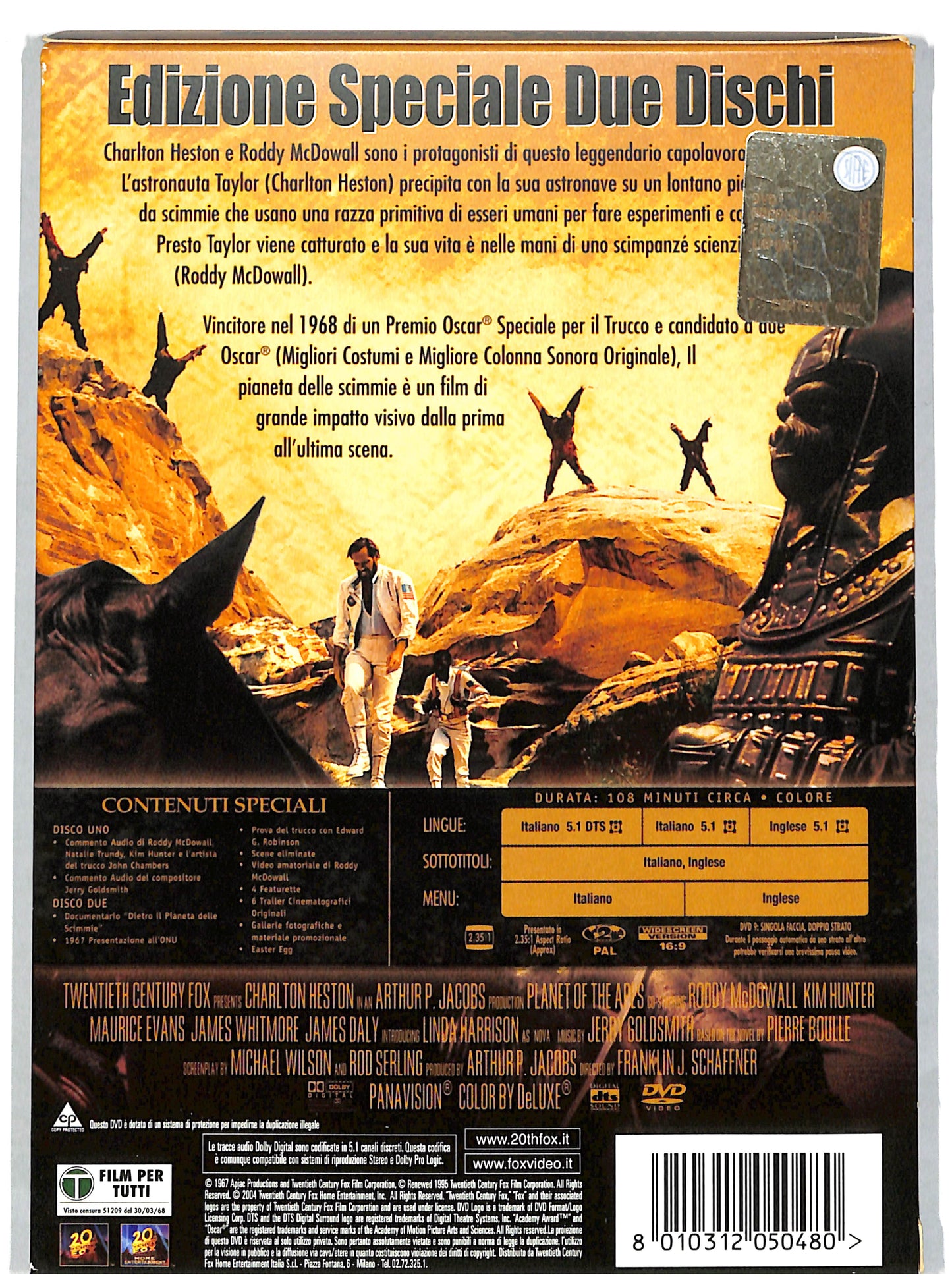 EBOND Il Pianeta Delle Scimmie EDIZIONE SPECIALE DVD DB751343
