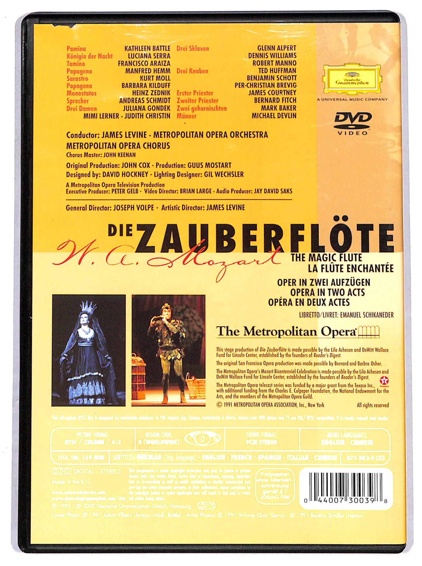 EBOND mozart - zauberflote - levine DVD DB751606