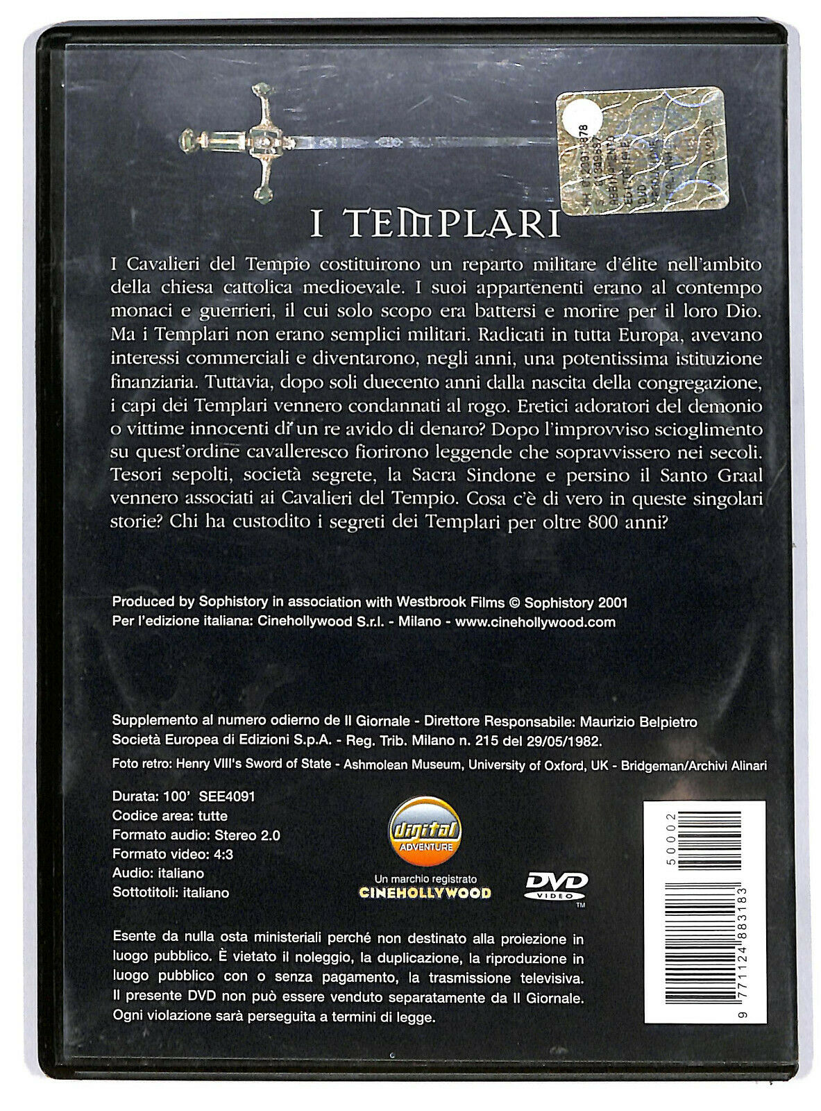 EBOND I Templari : L'ordine Dei Monaci Guerrieri Vol.2 Editoriale DVD DB751628