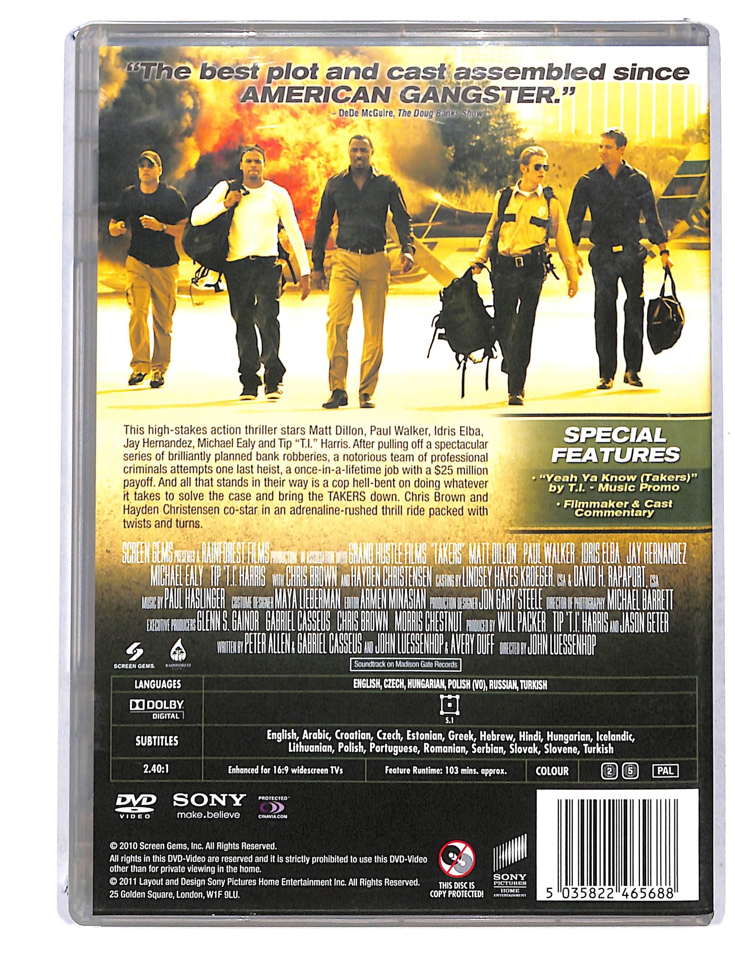 EBOND Takers Edizione UK DVD DB751843
