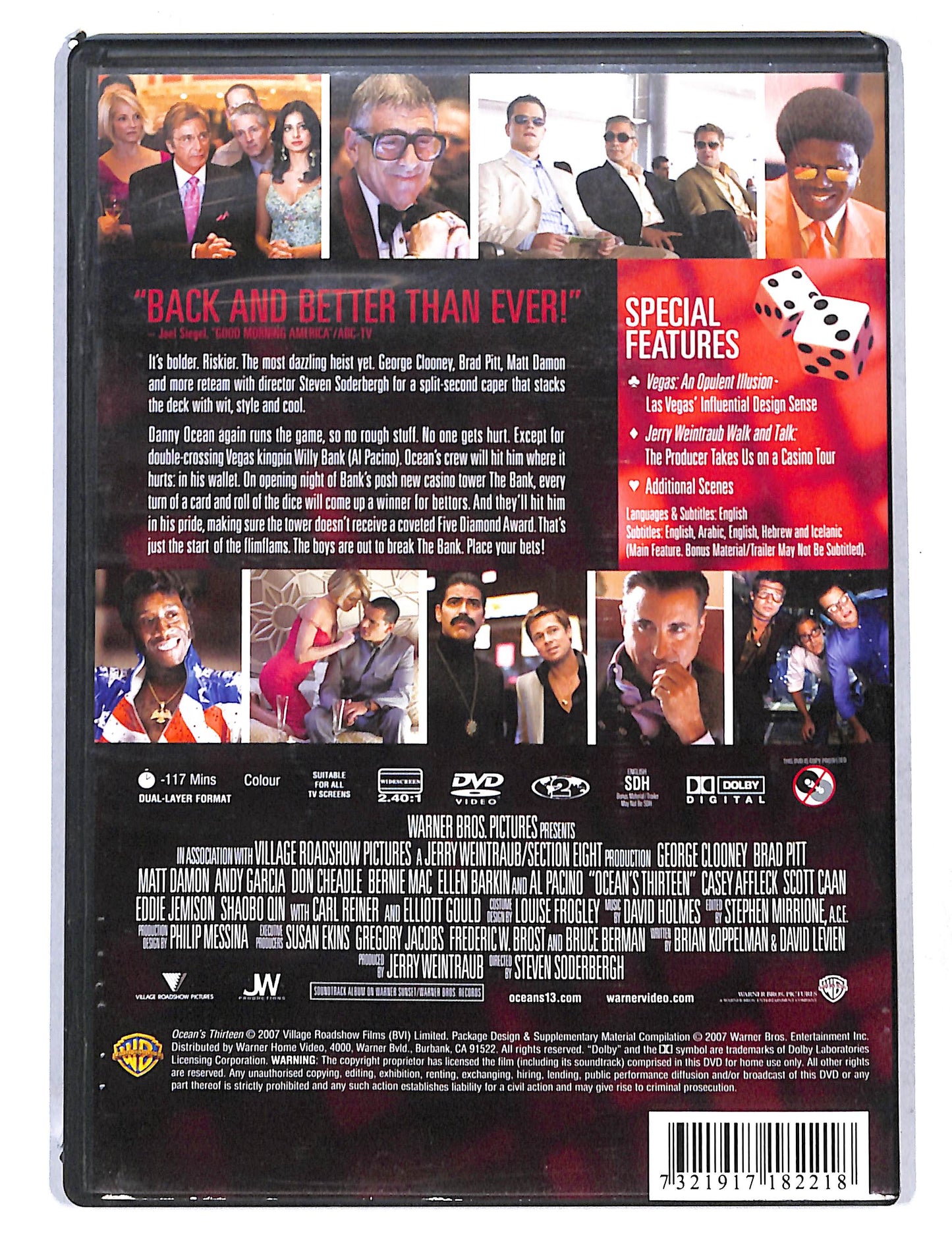 EBOND Ocean's Thirteen Edizione UK DVD DB751865