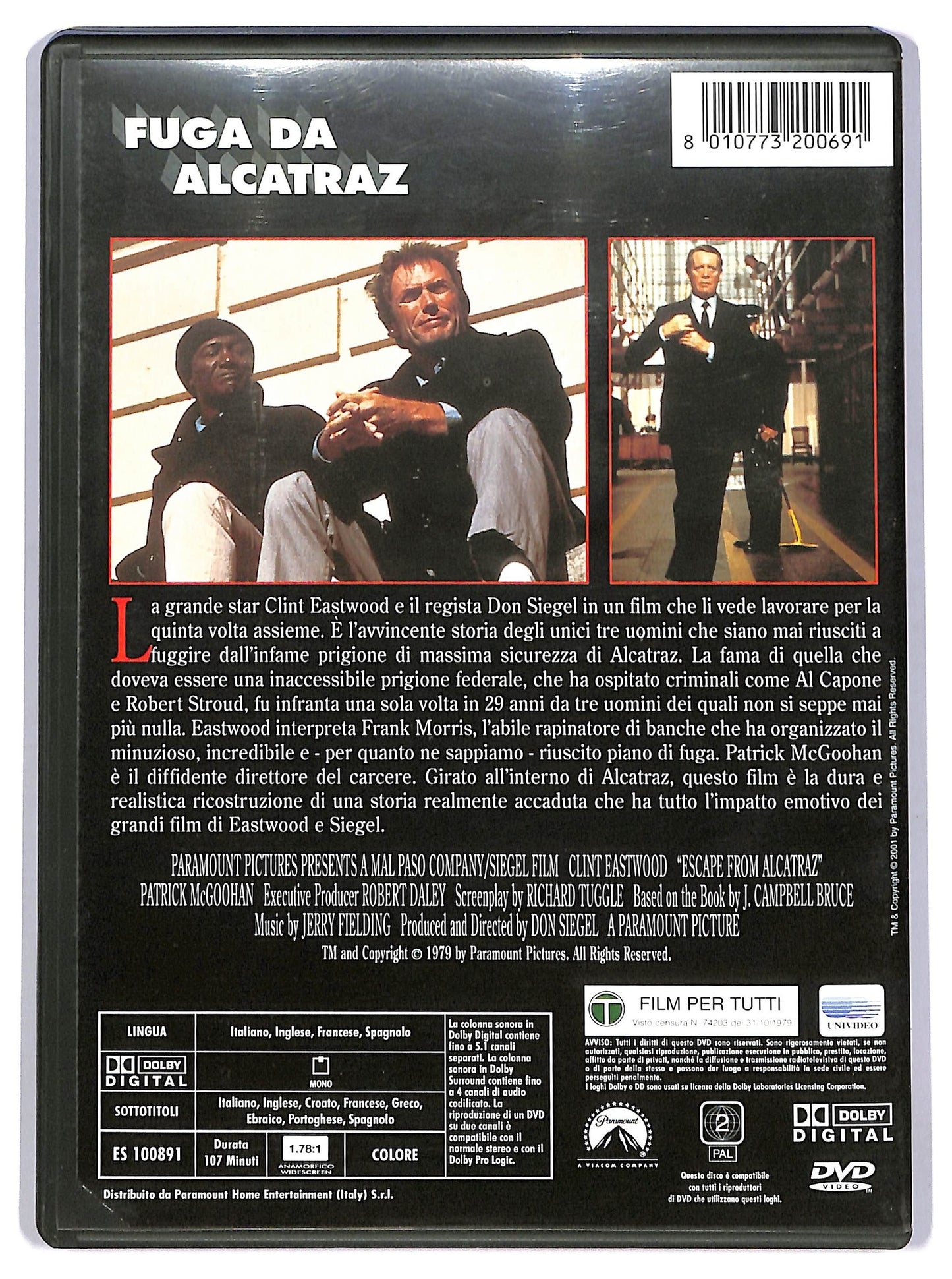 EBOND Fuga Da Alcatraz DVD DB752323