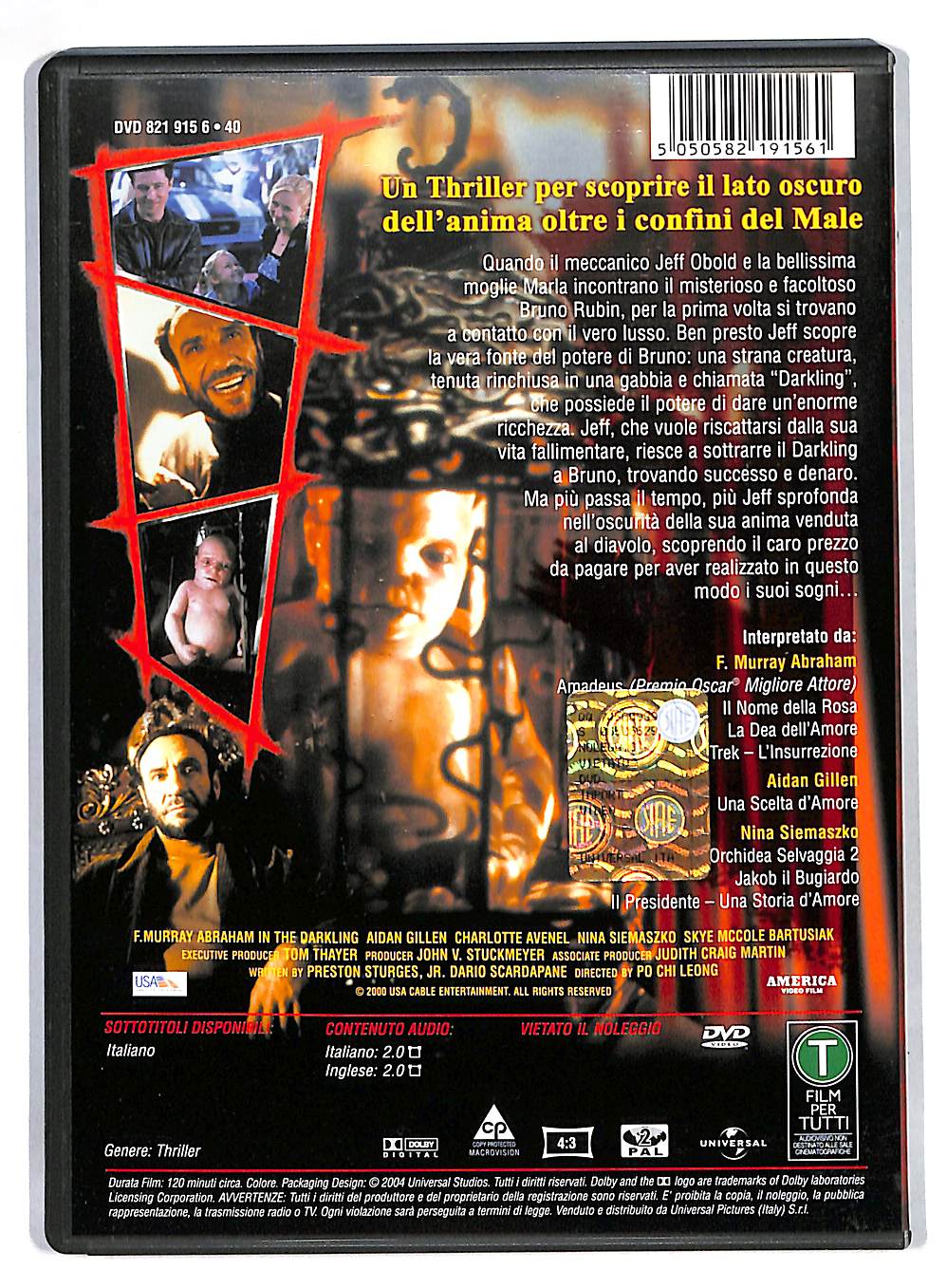 EBOND The Darkling - IL Lato Oscuro Dell'Anima DVD DB752423