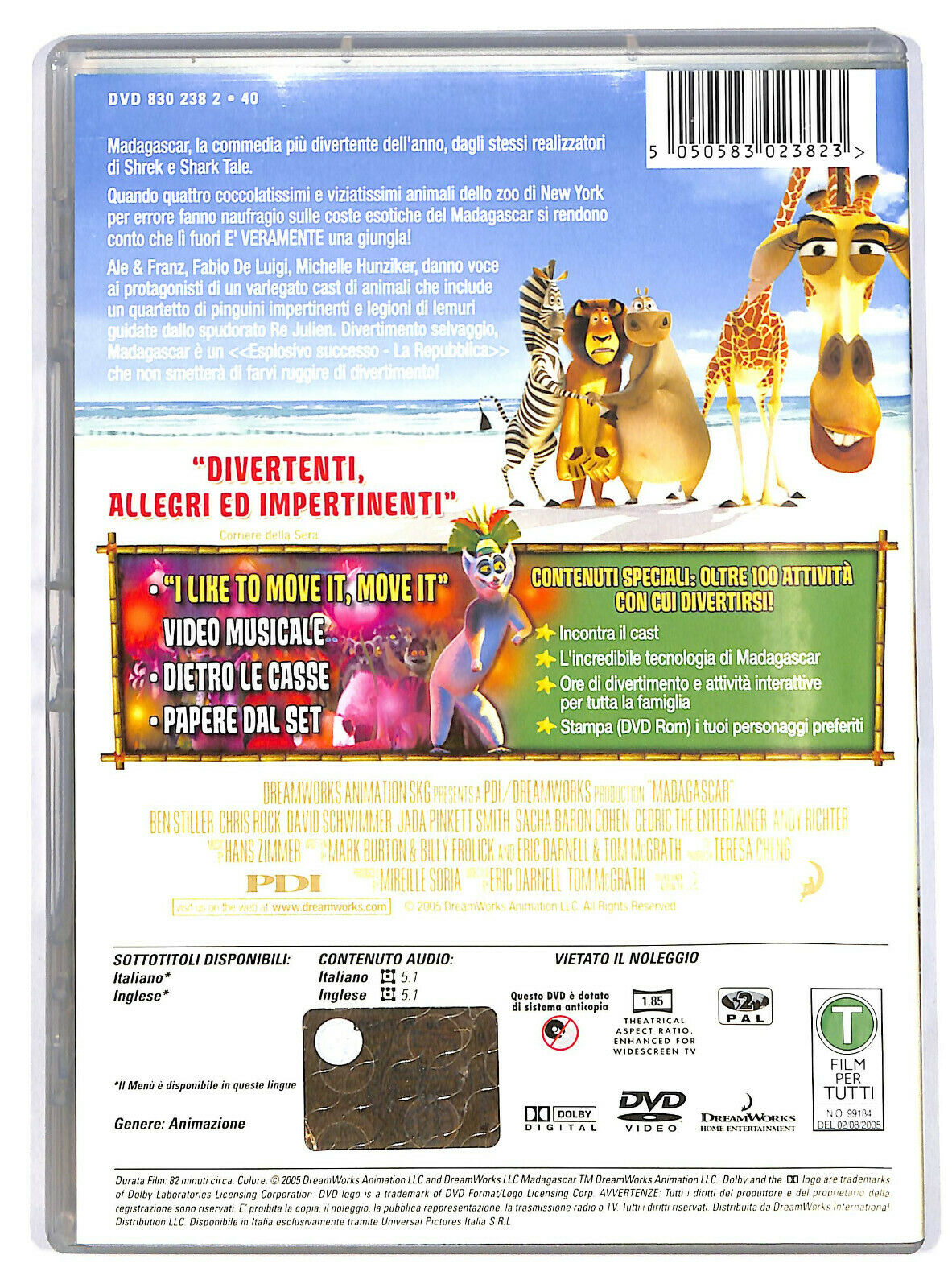 EBOND Madagascar NOLEGGIO DVD DB752436