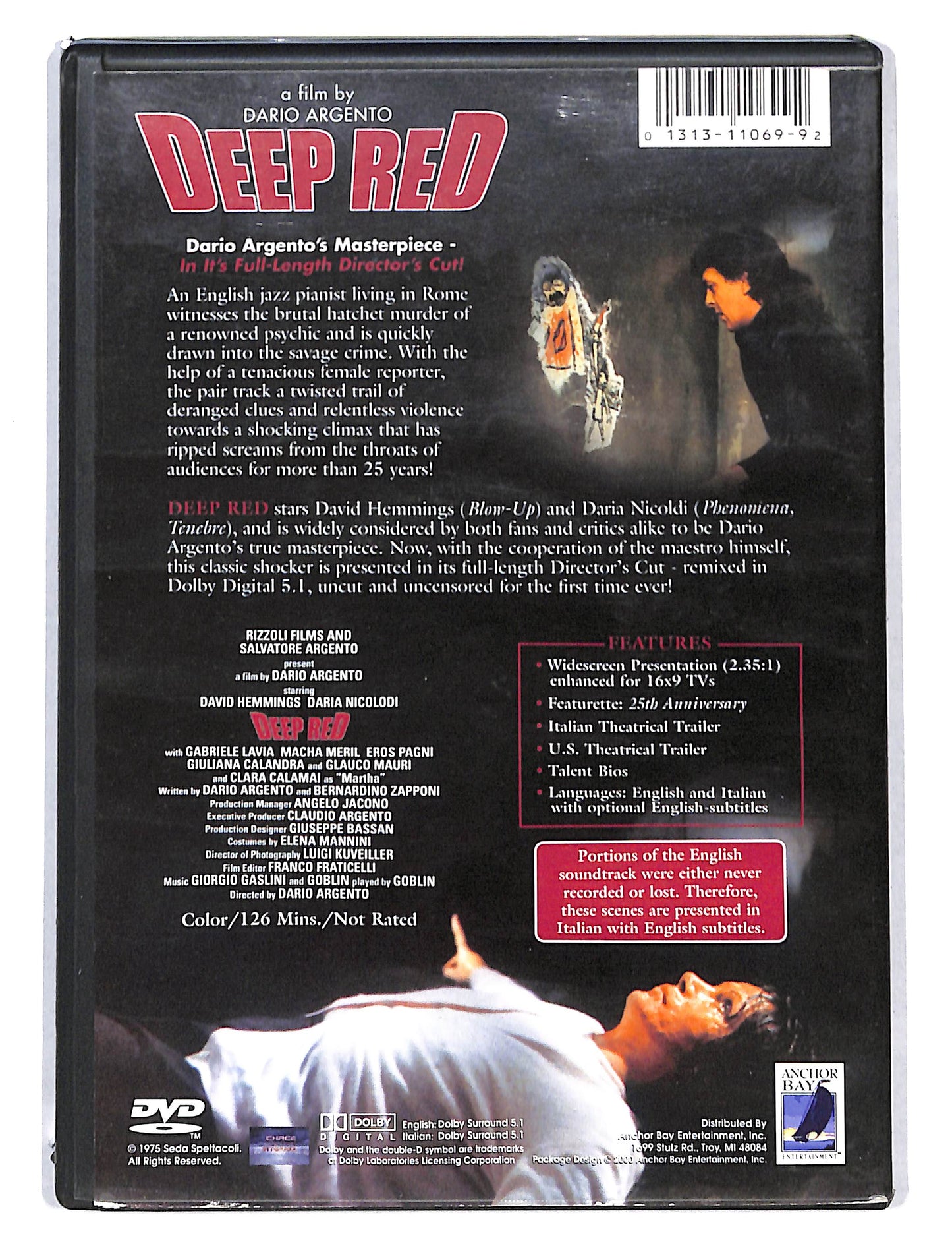 EBOND Deep Red DVD DB752650