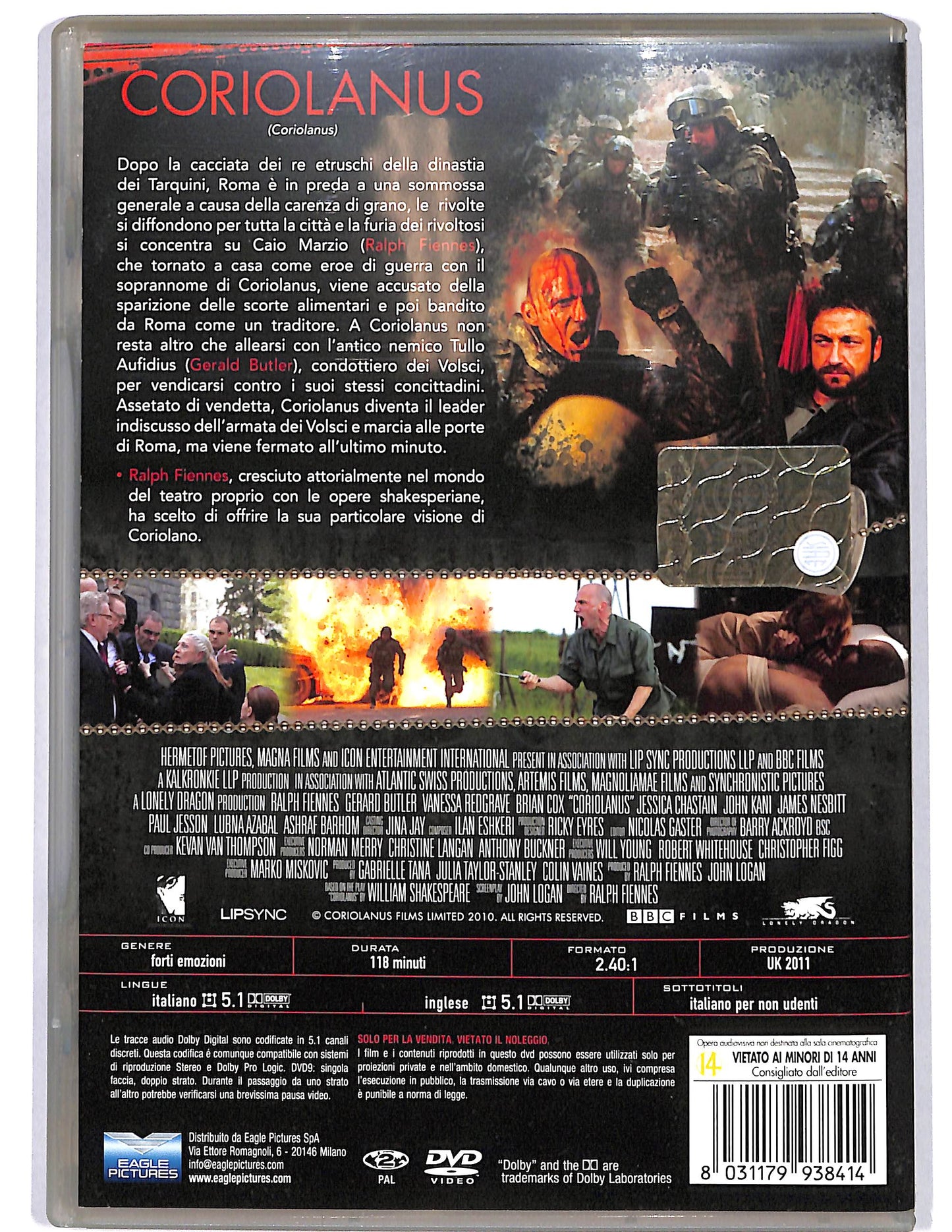 EBOND Coriolanus NOLEGGIO DVD DB752854