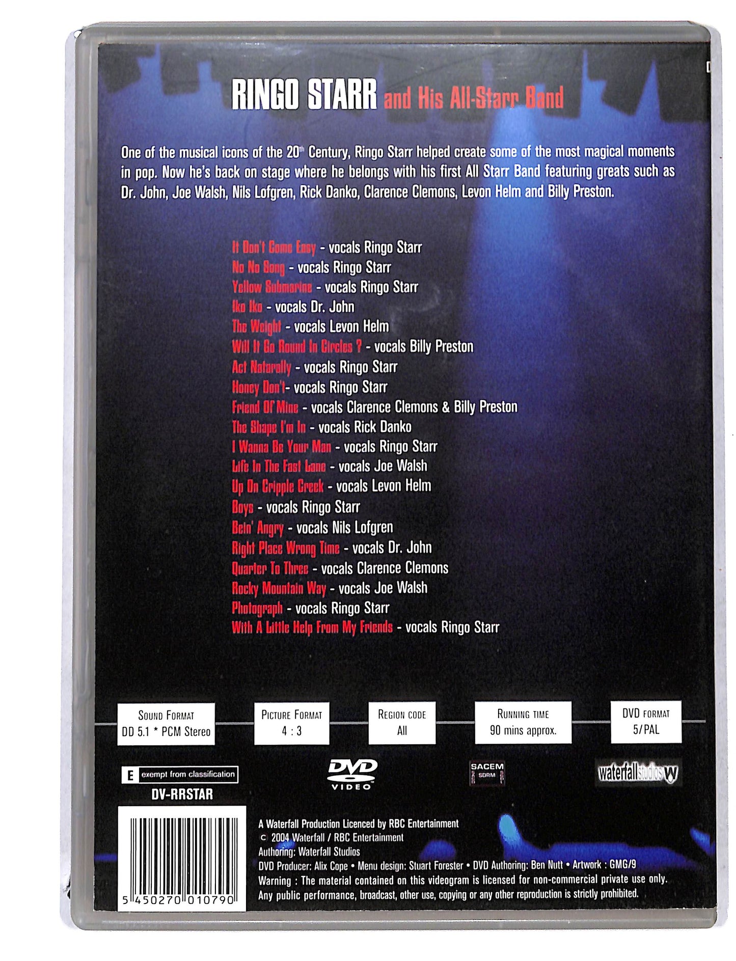 EBOND Ringo Starr and his All-Starr Band Edizione UK DVD DB753102