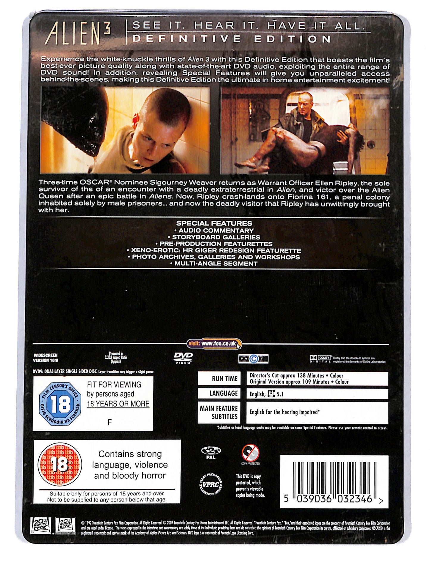 EBOND Alien 3 Edizione: Regno Unito STEELBOOK DVD DB753417
